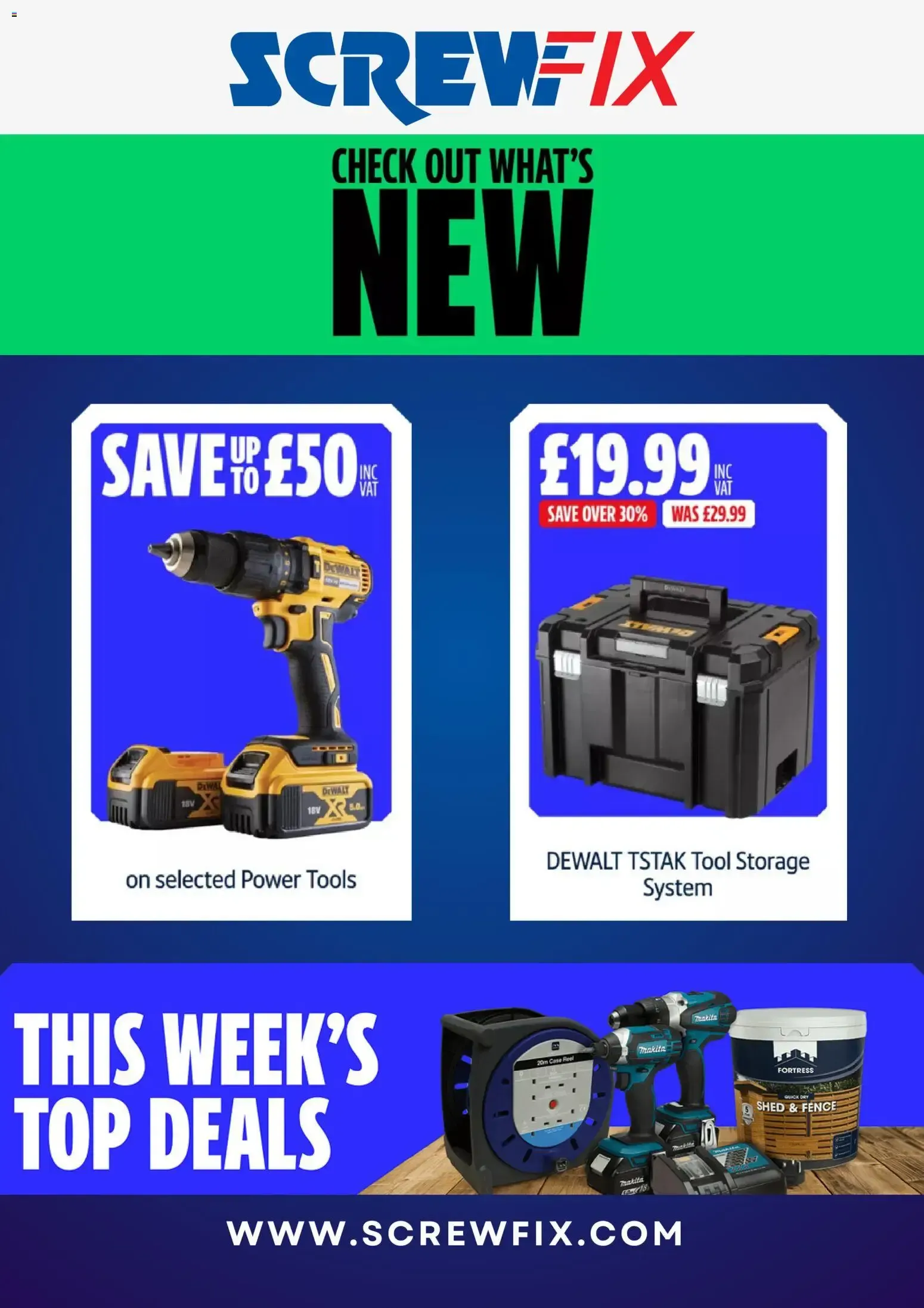 Screwfix: What's New & This Week's Top Deals from 19 August to 17 September 2026 - Catalogue Page 1