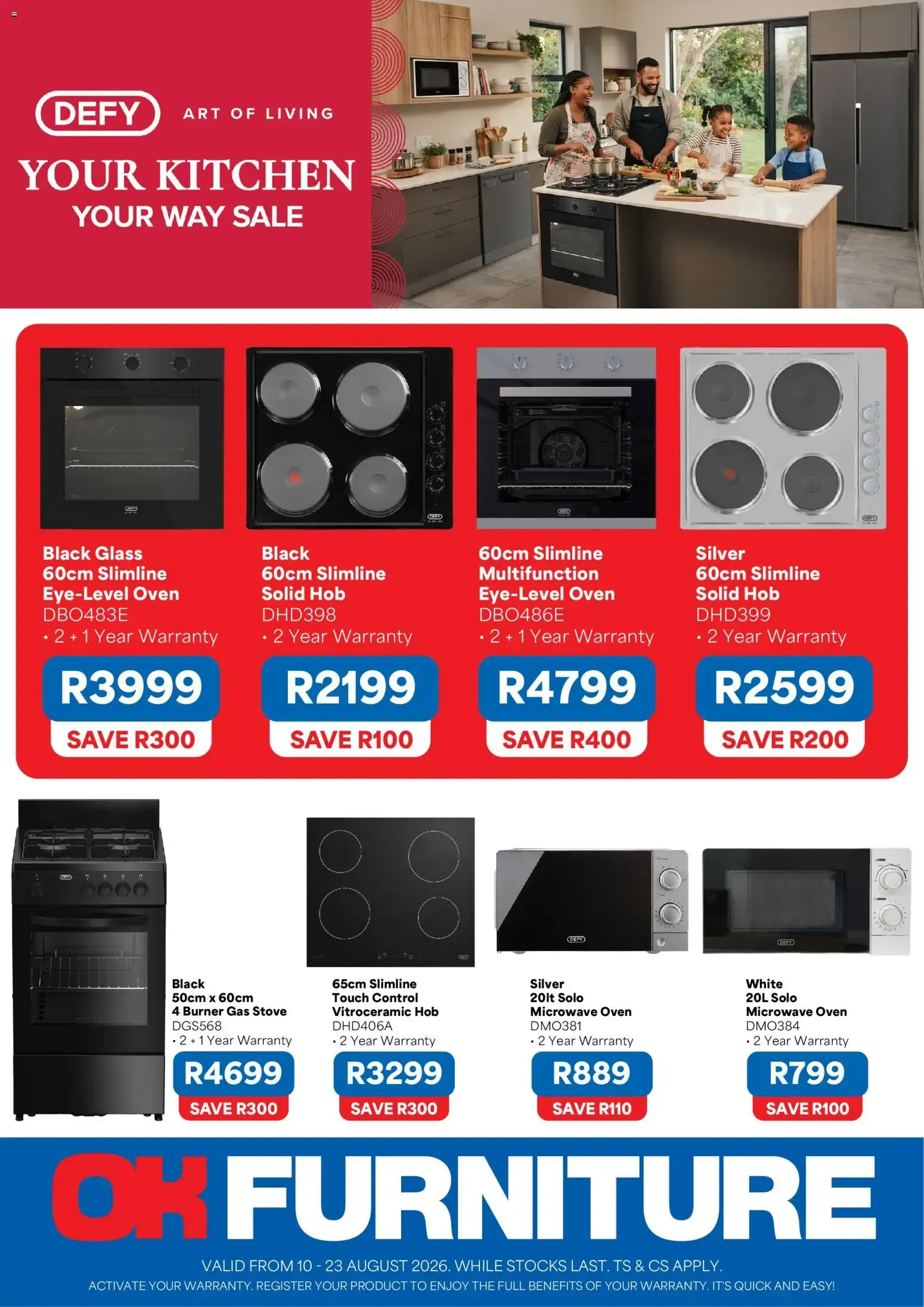 OK Furniture - Defy (10/08/2026 - 23/08/2026) Online from 10 August to 23 August 2026 - Catalogue Page 1