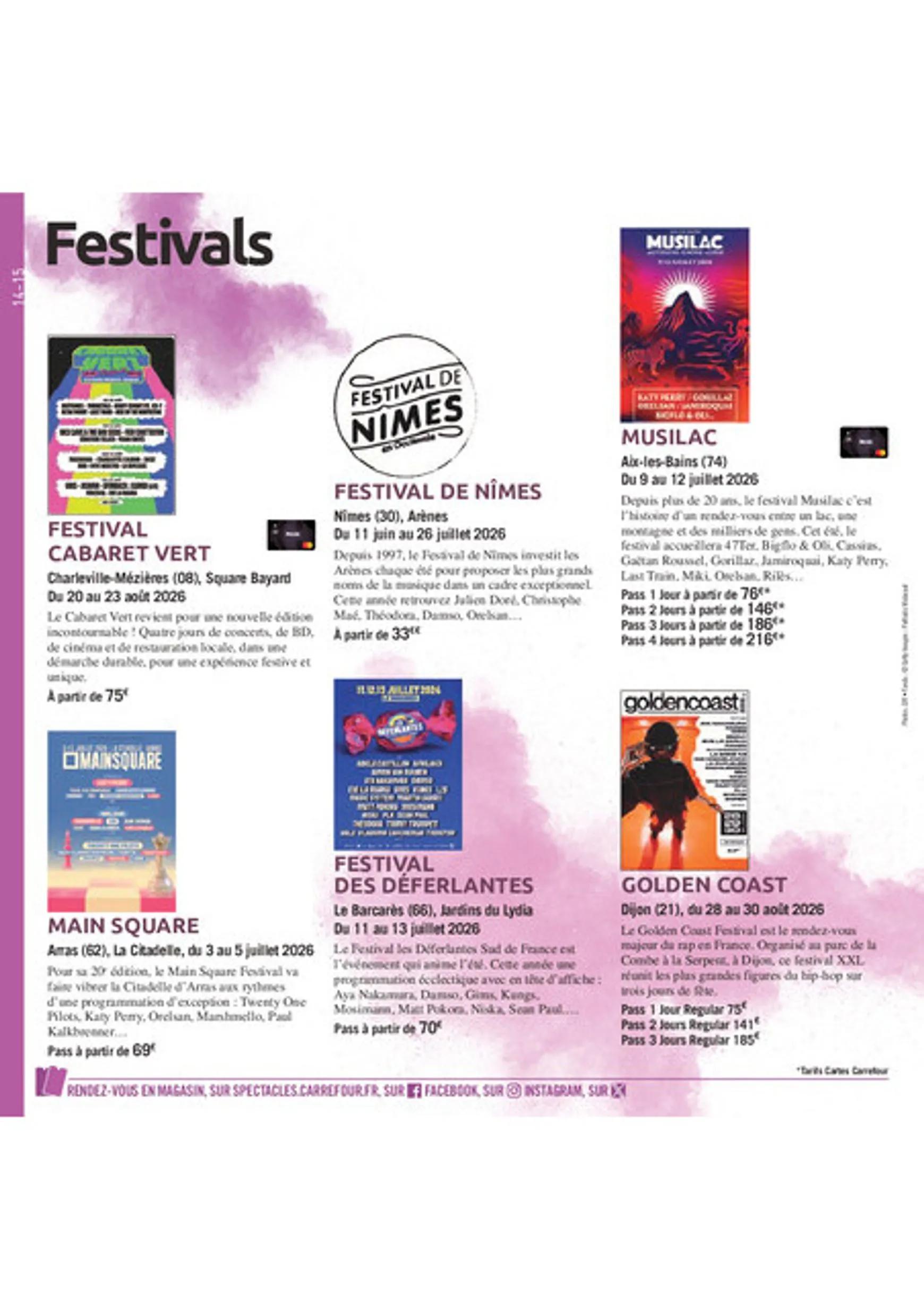 Current Carrefour Market - Le Book des Sorties leaflet valid from du vendredi 03/04/2026 to du mercredi 30/09/2026 du 3 avril au 30 septembre 2026 - Catalogue page 14
