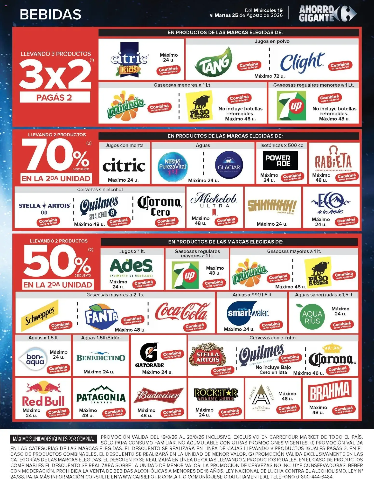 Ofertas de Carrefour Ahorro Gigante: Ofertas Hiper y Market 19 de agosto al 25 de agosto 2026 - Página 46 del catálogo