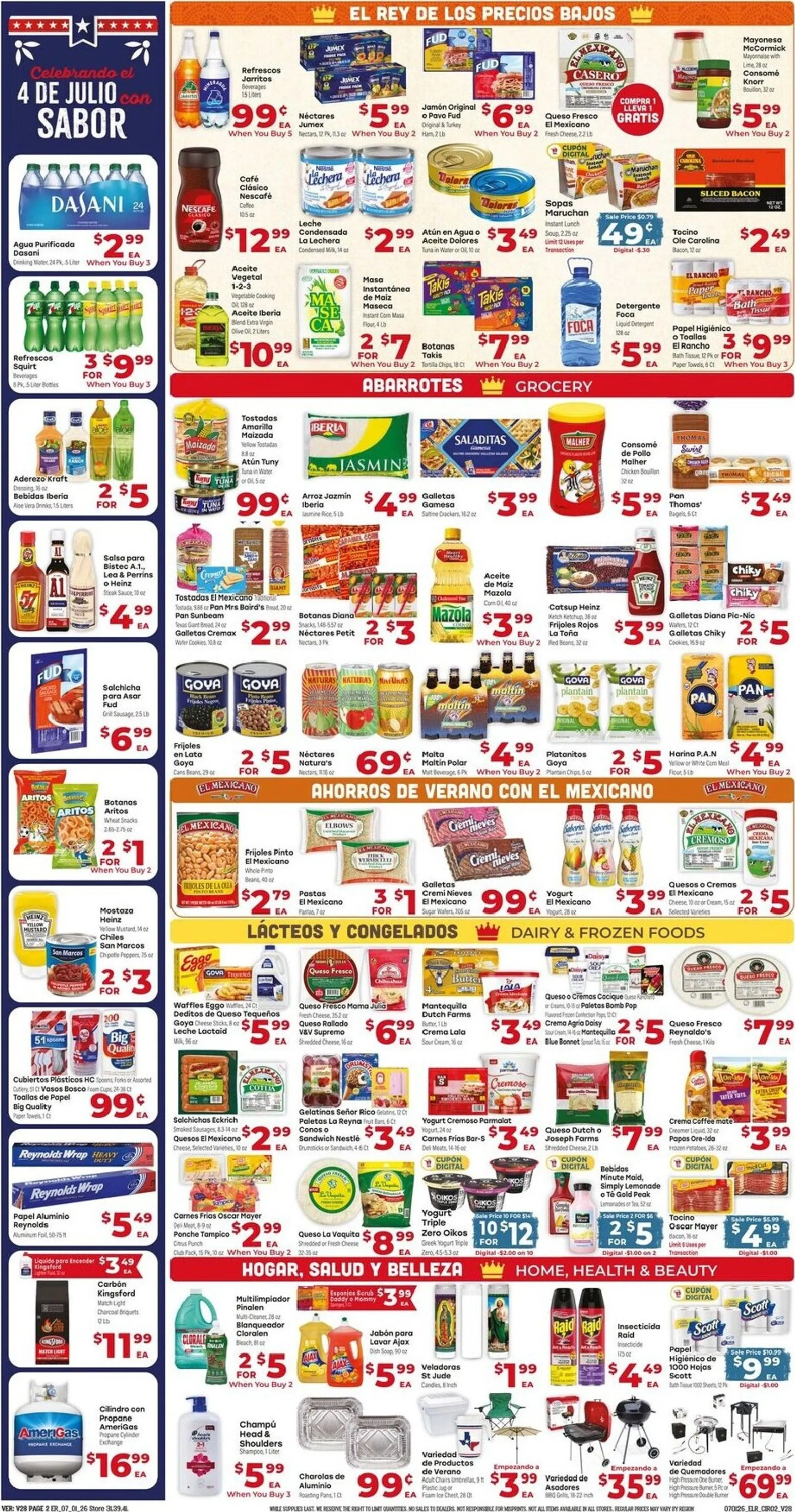 Weekly ad Current El Rancho leaflet valid from Wednesday 07/01/2026 to Tuesday 07/07/2026 from July 1 to July 7 2026 - Page 2