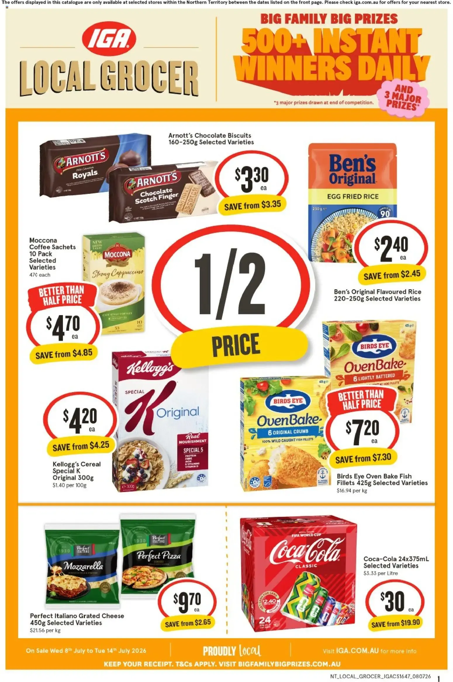 IGA Local Grocer - Big Family Big Prizes - Catalogue valid from 8 July to 14 July 2026 - page 1
