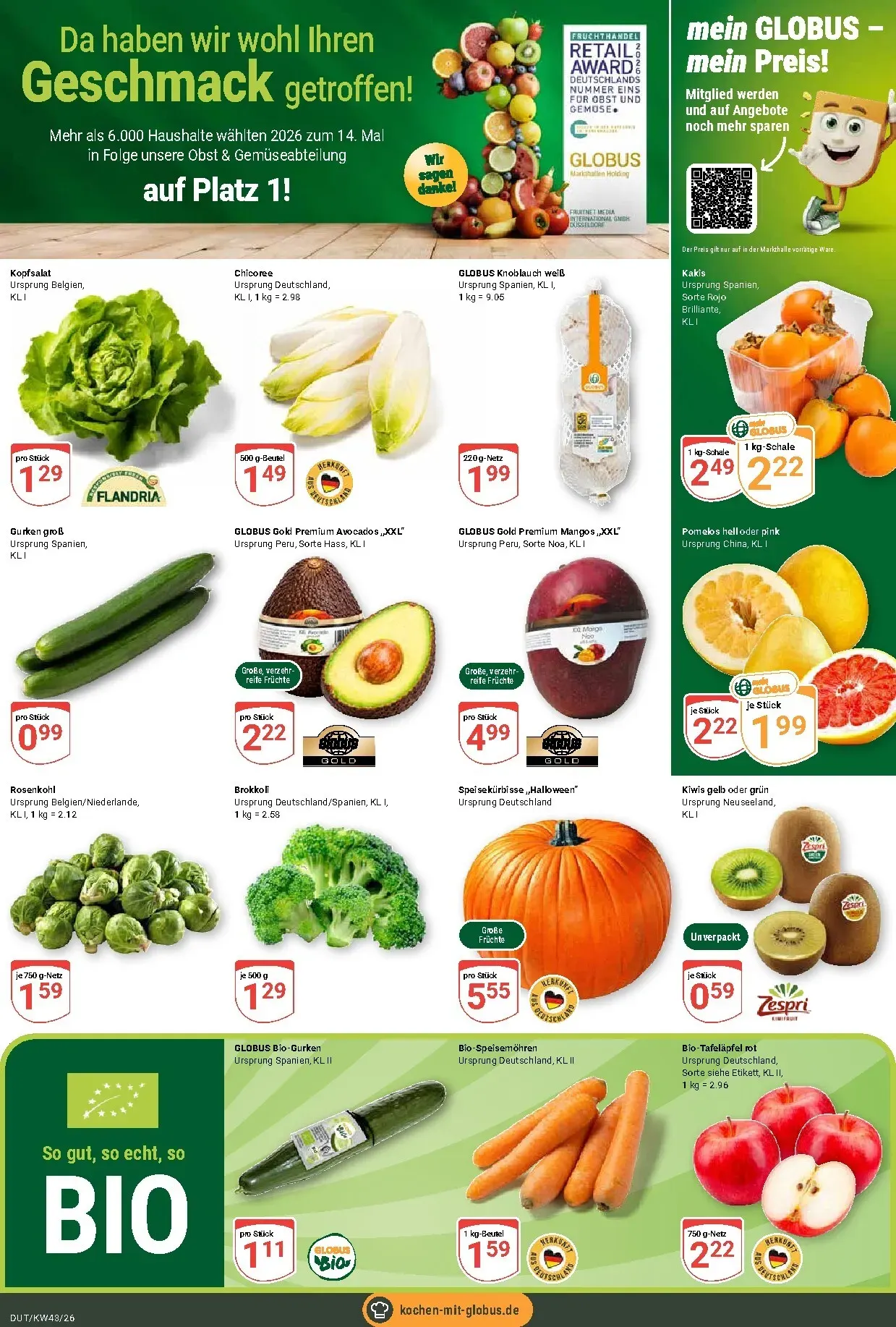 Globus - Dutenhofen Prospekt nächste Woche – von Montag 19.10.2026 bis Samstag 24.10.2026 von 19. Oktober bis 24. Oktober 2026 - Prospekt seite 7