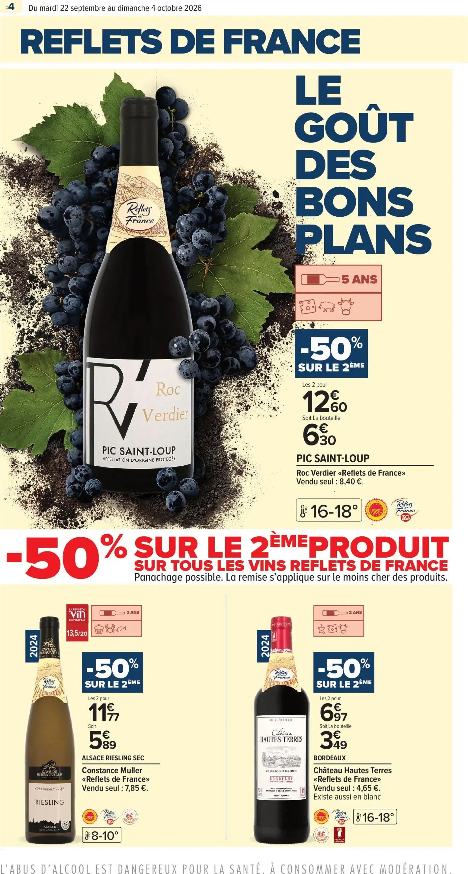 Carrefour contact Foire aux Vins: Le goût des bons plans du 22 septembre au 4 octobre 2026 - Catalogue page 4