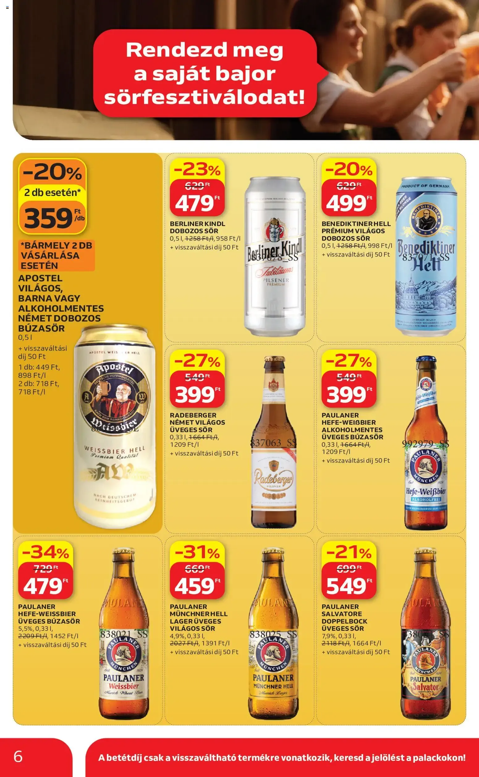 Katalógus Auchan Bajor sorfesztival ajánlatok - 2026.09.17. -tól/töl > akció, lapozható szórólap 🛍️ szeptember 17.-tól szeptember 30.-ig 2026. - Oldal 6