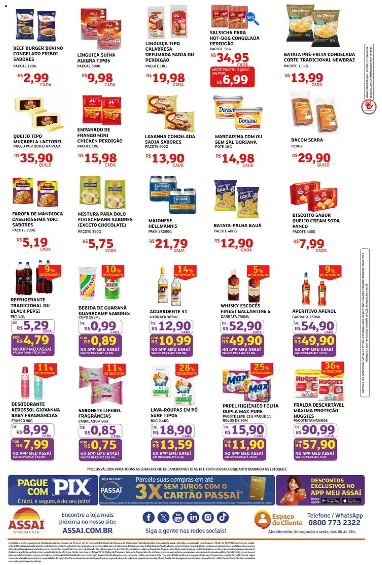 Encarte de Assaí Atacadista ofertas - RJ de 18/07/2026 | Promoções Online 18 de julho até 19 de julho 2026 - Pagina 2