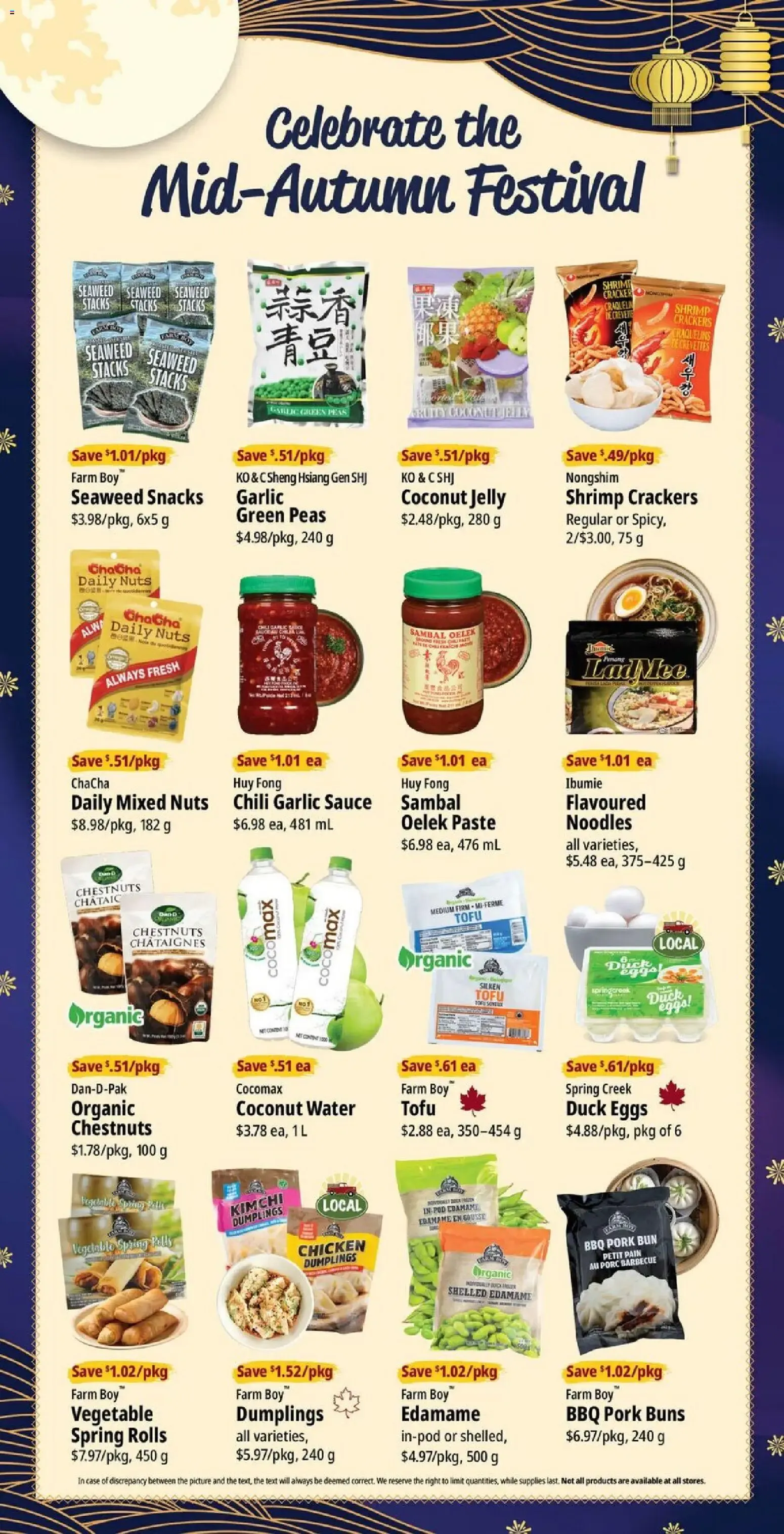 THANKSGIVING DINNERS from September 24 to September 30 2026 - flyer page 7