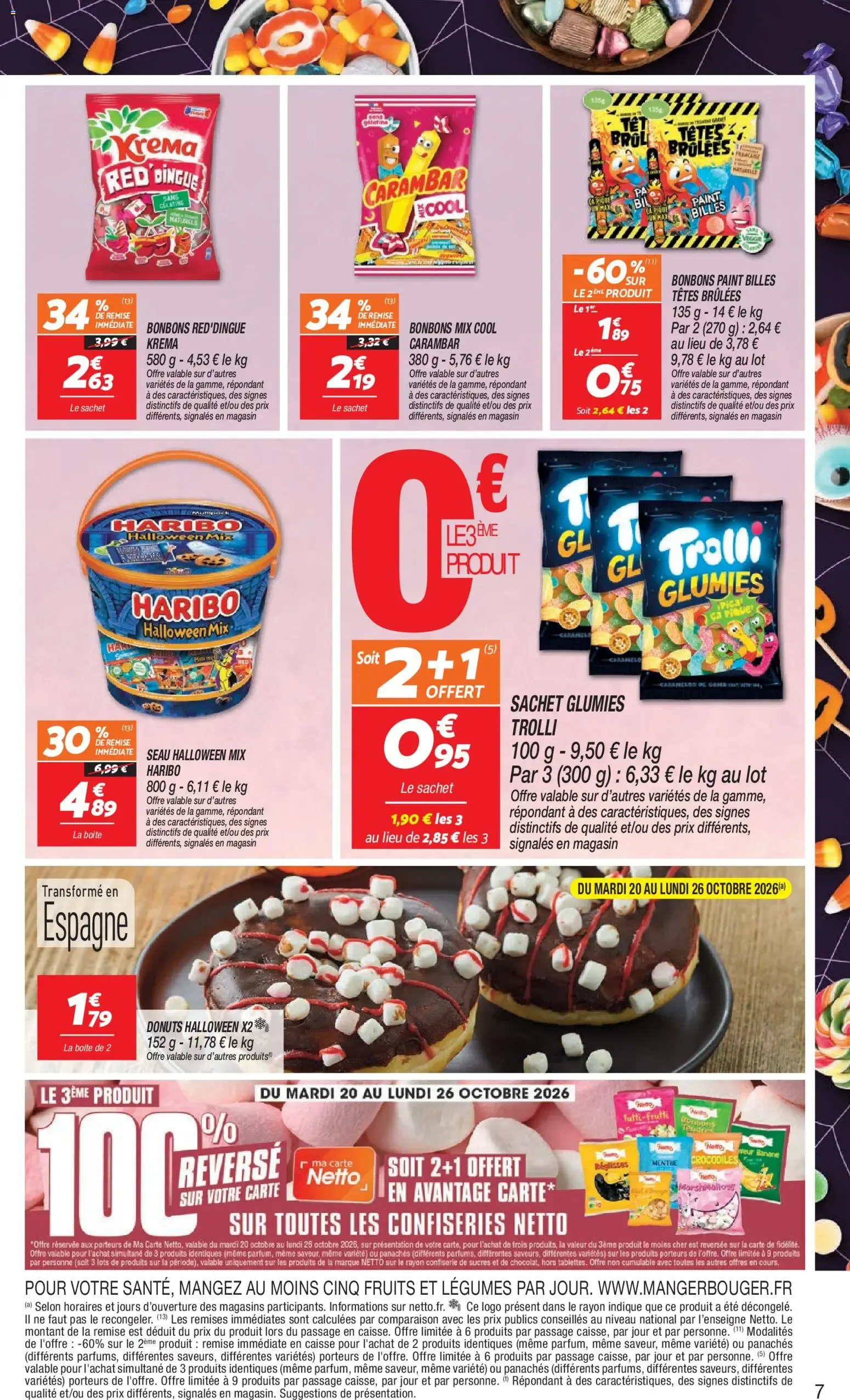 Netto: 100% Reembolso en todas las confiterías Netto du 20 octobre au 26 octobre 2026 - Catalogue page 7
