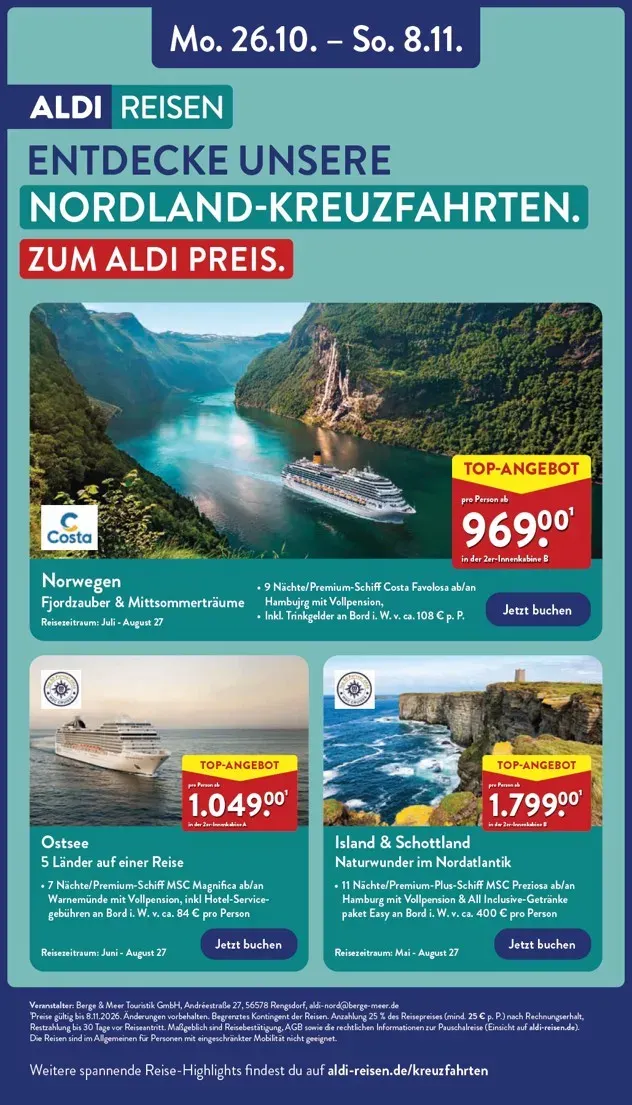 ALDI NORD Prospekt nächste Woche – von Montag 26.10.2026 bis Freitag 30.10.2026 von 26. Oktober bis 30. Oktober 2026 - Prospekt seite 43