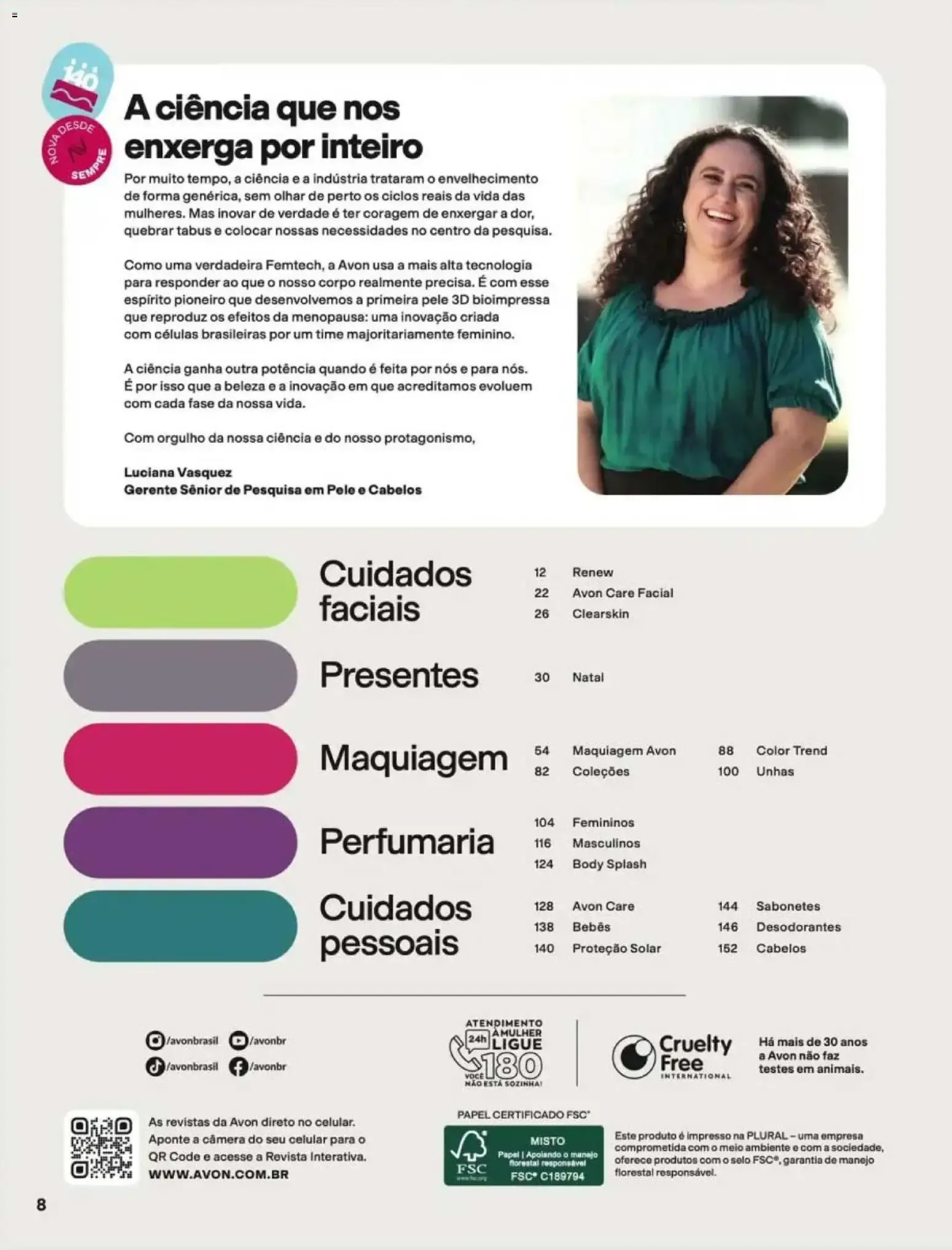 Encarte de Revista Avon - Chegou Renew Menopro - Ciclo 16/2026 12 de outubro até 2 de novembro 2026 - Pagina 8