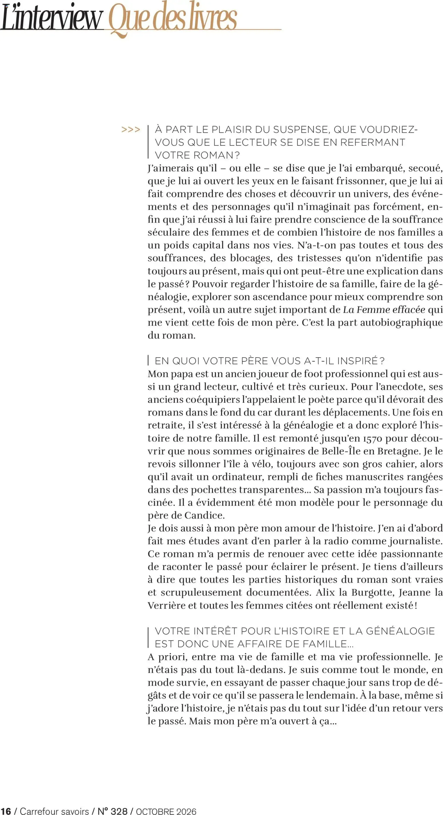 Carrefour savoirs du 1 octobre au 31 octobre 2026 - Catalogue page 16