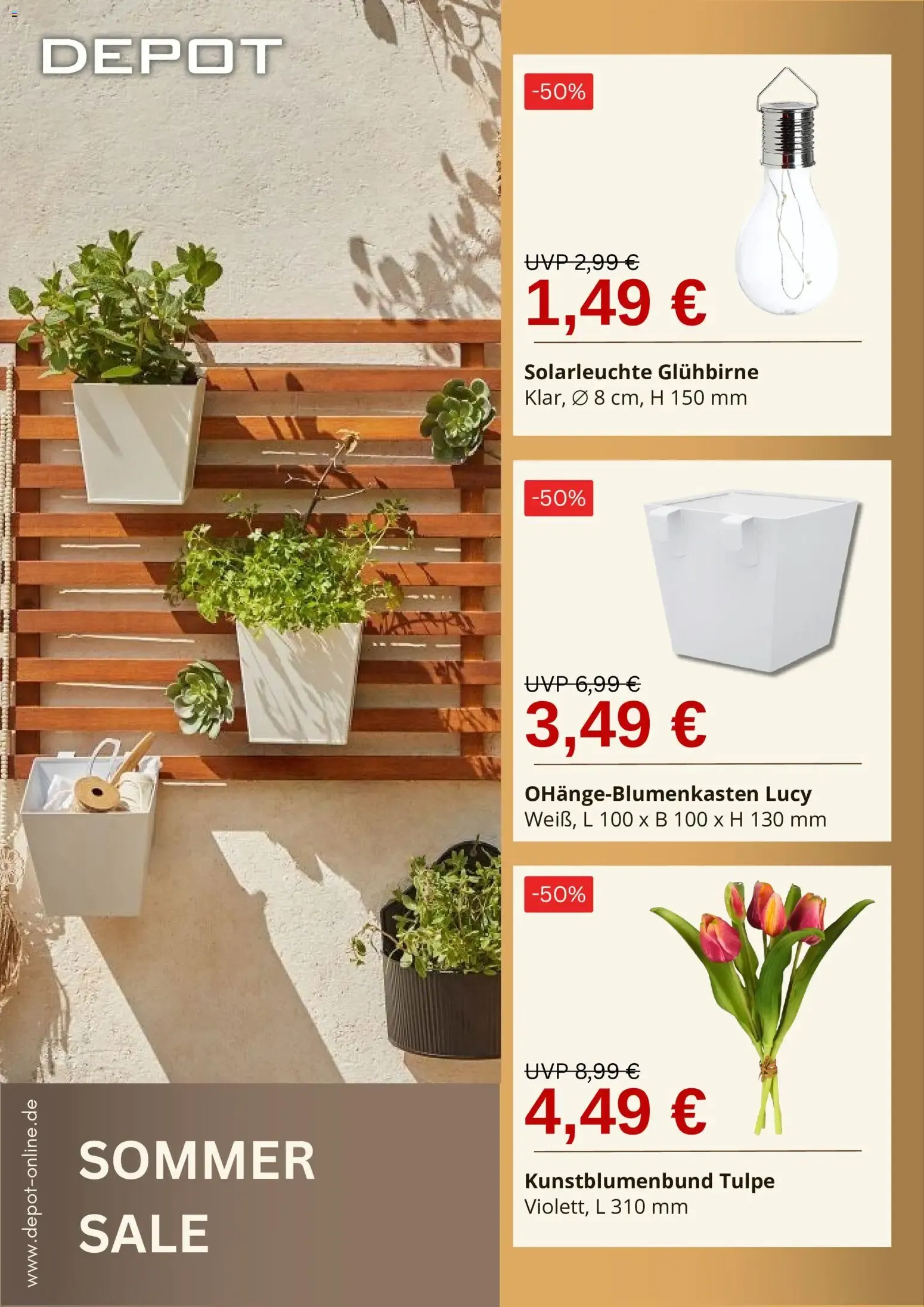 DEPOT Sommer Sale -50% / Dein Sommer TRENDS von 1. September bis 30. September 2026 - Prospekt seite 2