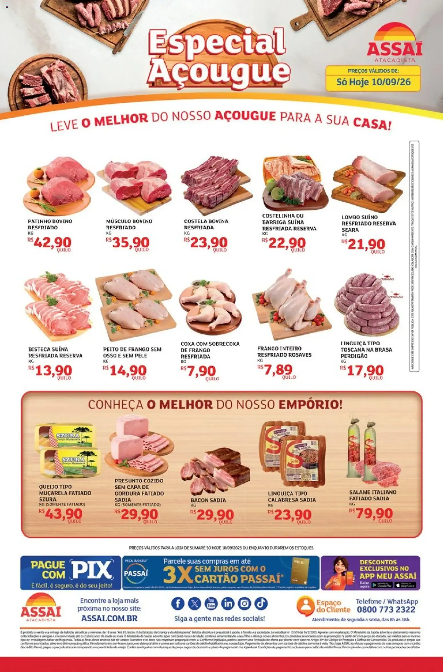 Encarte de Assaí Atacadista - Especial Açougue 10 de setembro até 10 de setembro 2026 - Pagina 1