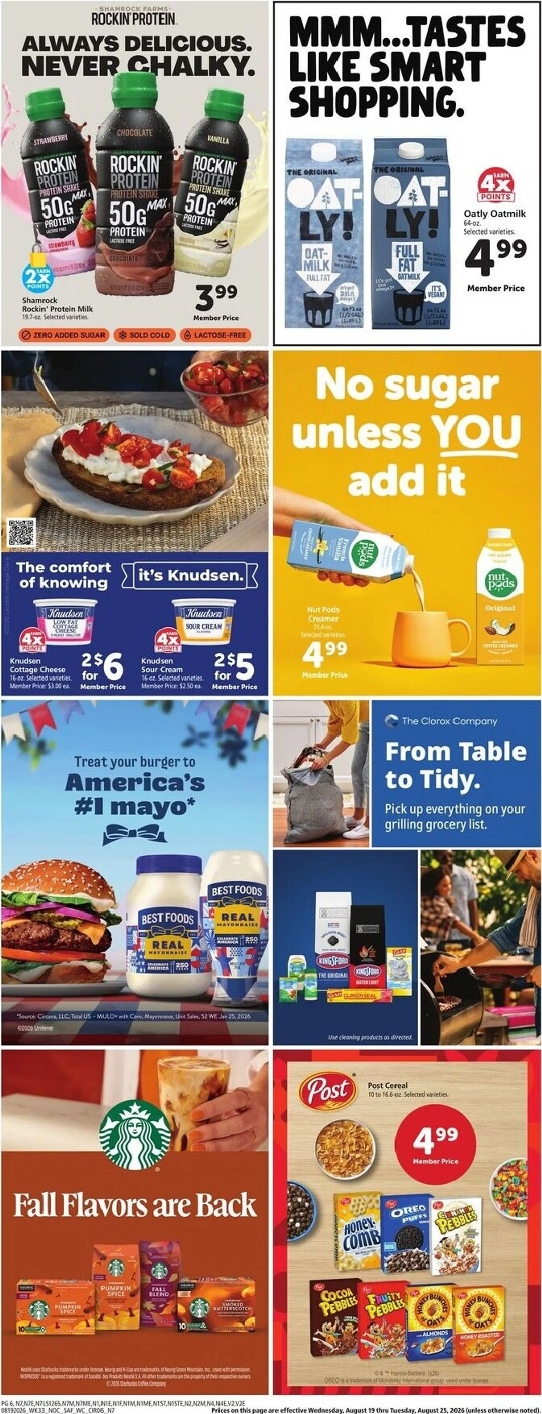 Weekly promotion Current Safeway leaflet valid from Wednesday 08/19/2026 to Tuesday 08/25/2026 spanning from August 19 to August 25 2026 - Page 6 for Catalogue 365