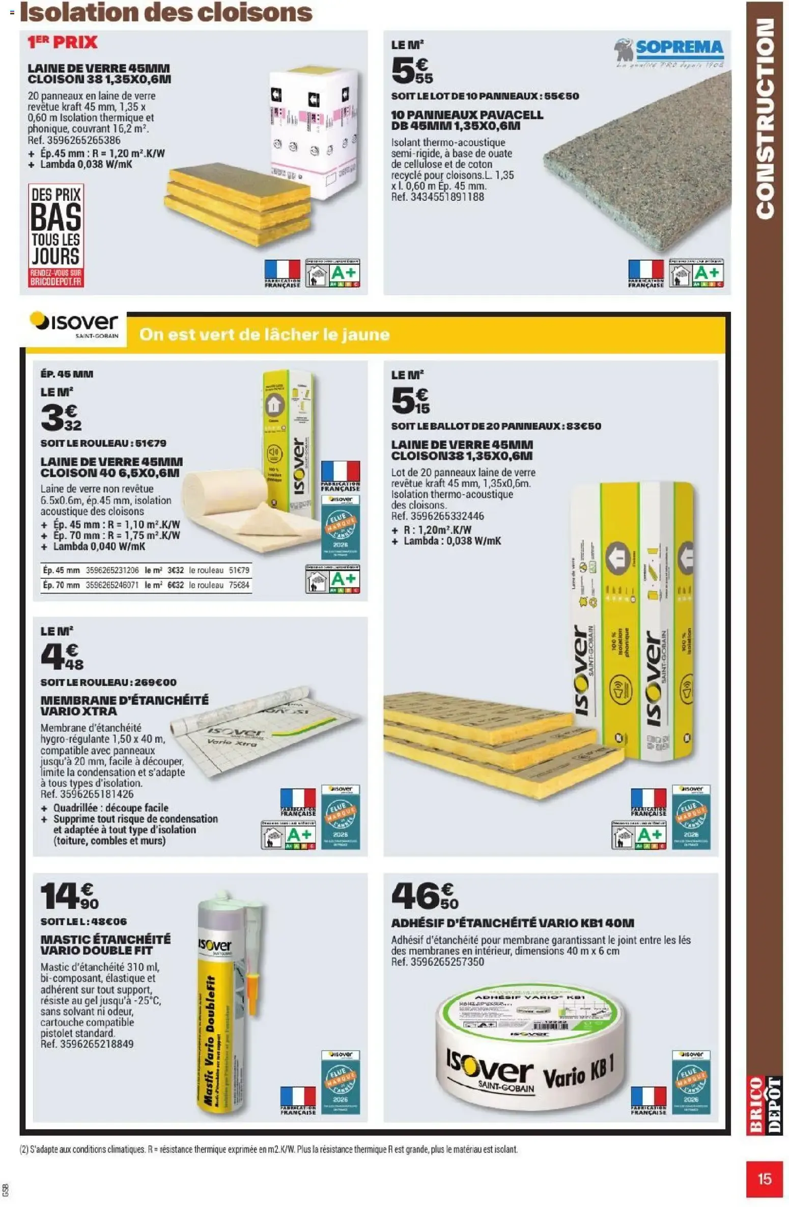 L'OFFICIEL DU BRICOLAGE - Automne du 17 septembre au 1 octobre 2026 - Catalogue page 15