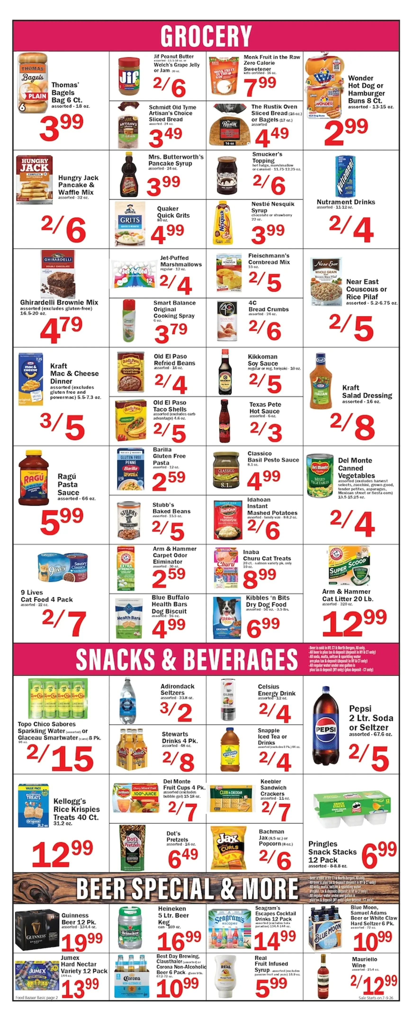 Weekly ad Current Food Bazaar leaflet valid from Thursday 07/09/2026 to Wednesday 07/15/2026 from July 9 to July 15 2026 - Page 2