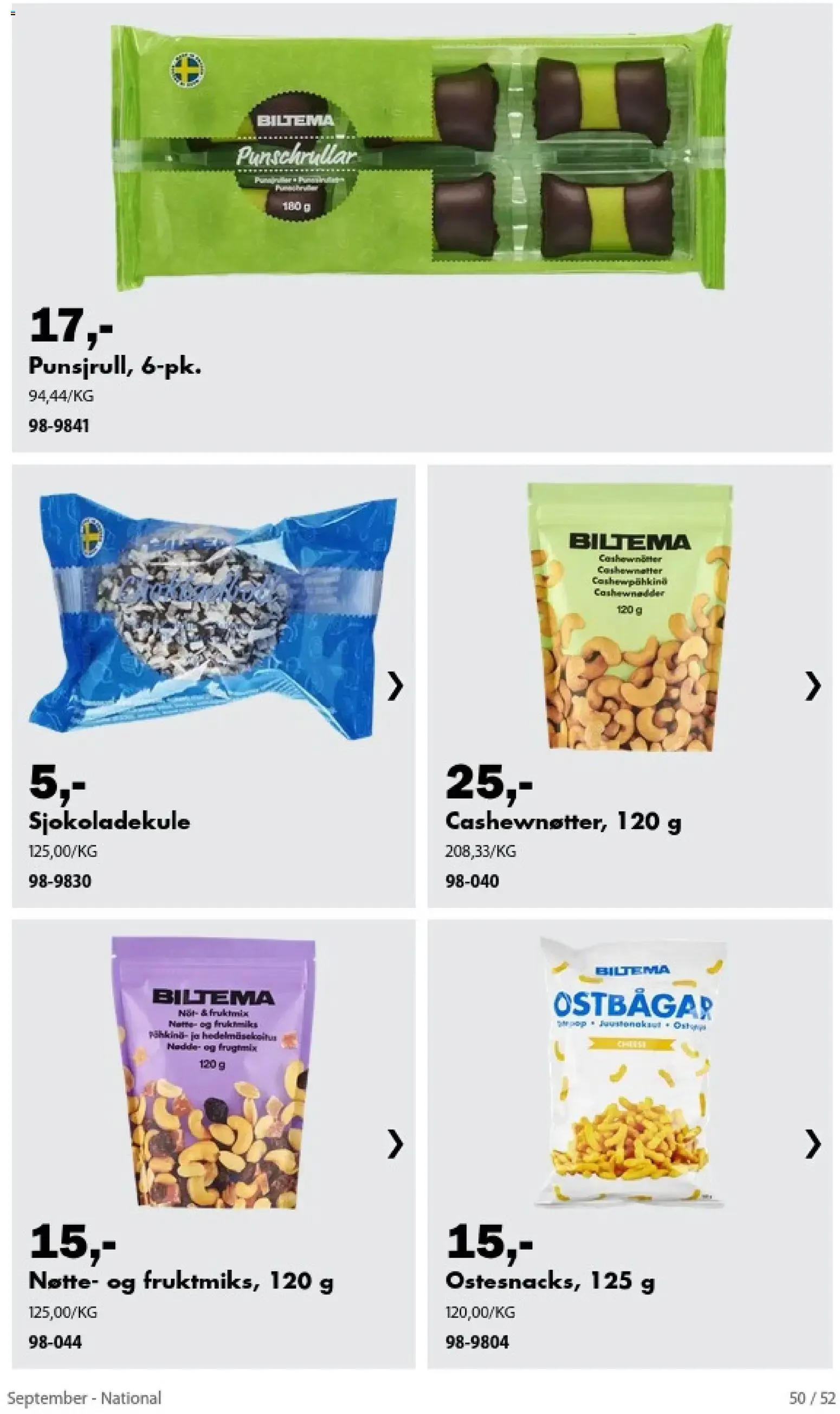 Biltema fra 1. september til 30. september 2026 - kundeavisside 50