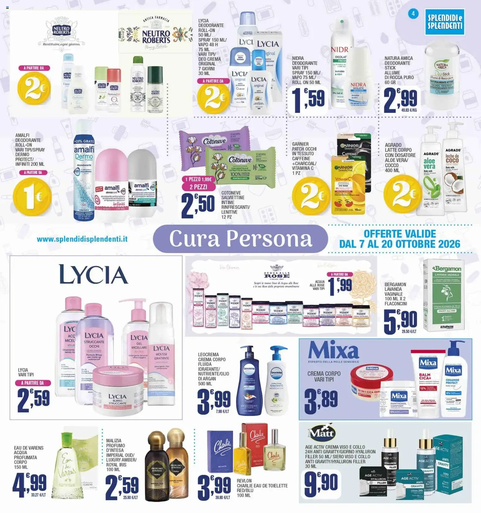 Splendidi e Splendenti volantino dal 07/10/2026 - online Offerte da 7 ottobre a 20 ottobre di 2026 - Pagina del volantino 4