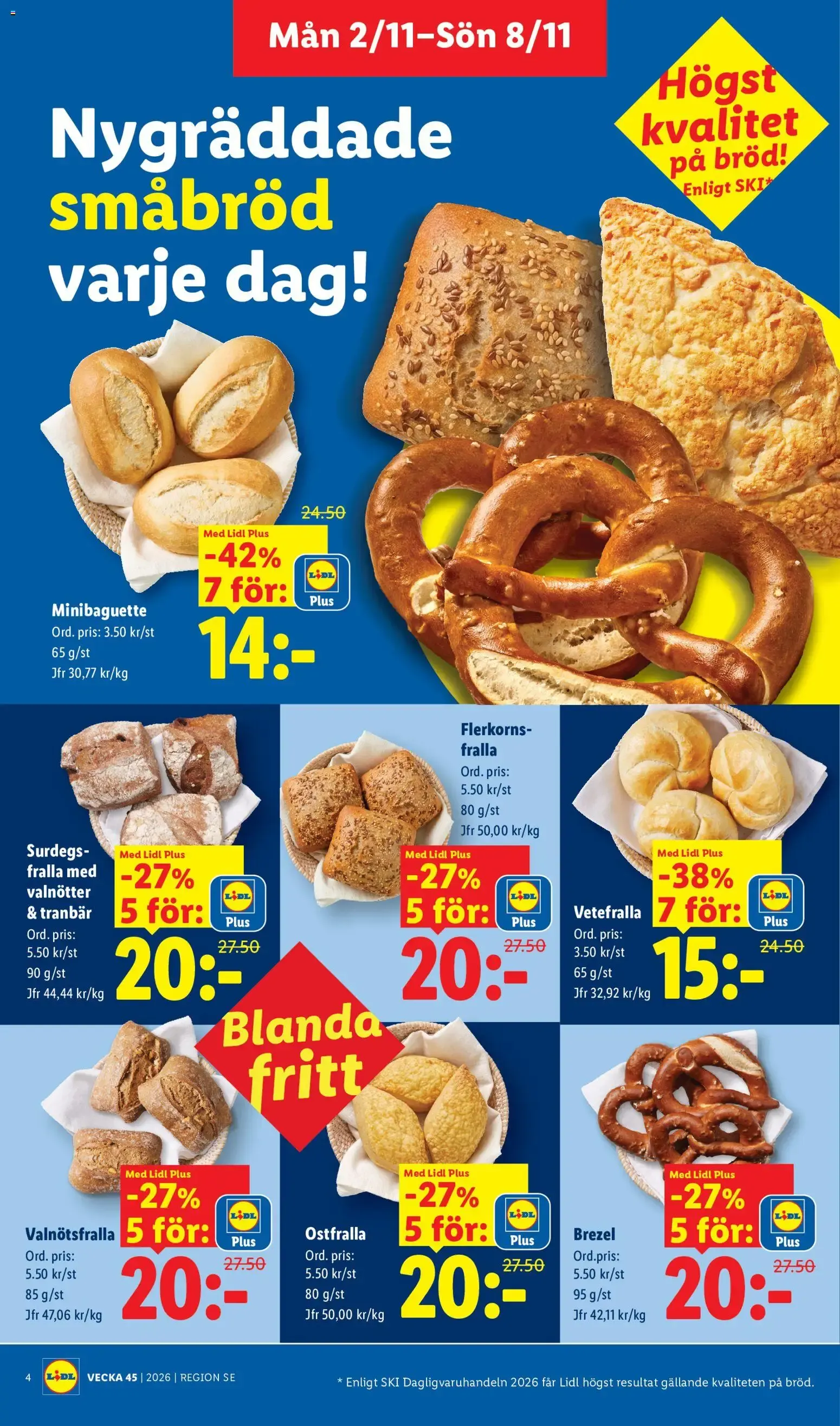 Lidl - erbjudanden från 02/11/2026 - 08/11/2026 > Reklamblad nuvarande rabatter från 2 november till 8 november 2026 - Reklamblad sidor 4