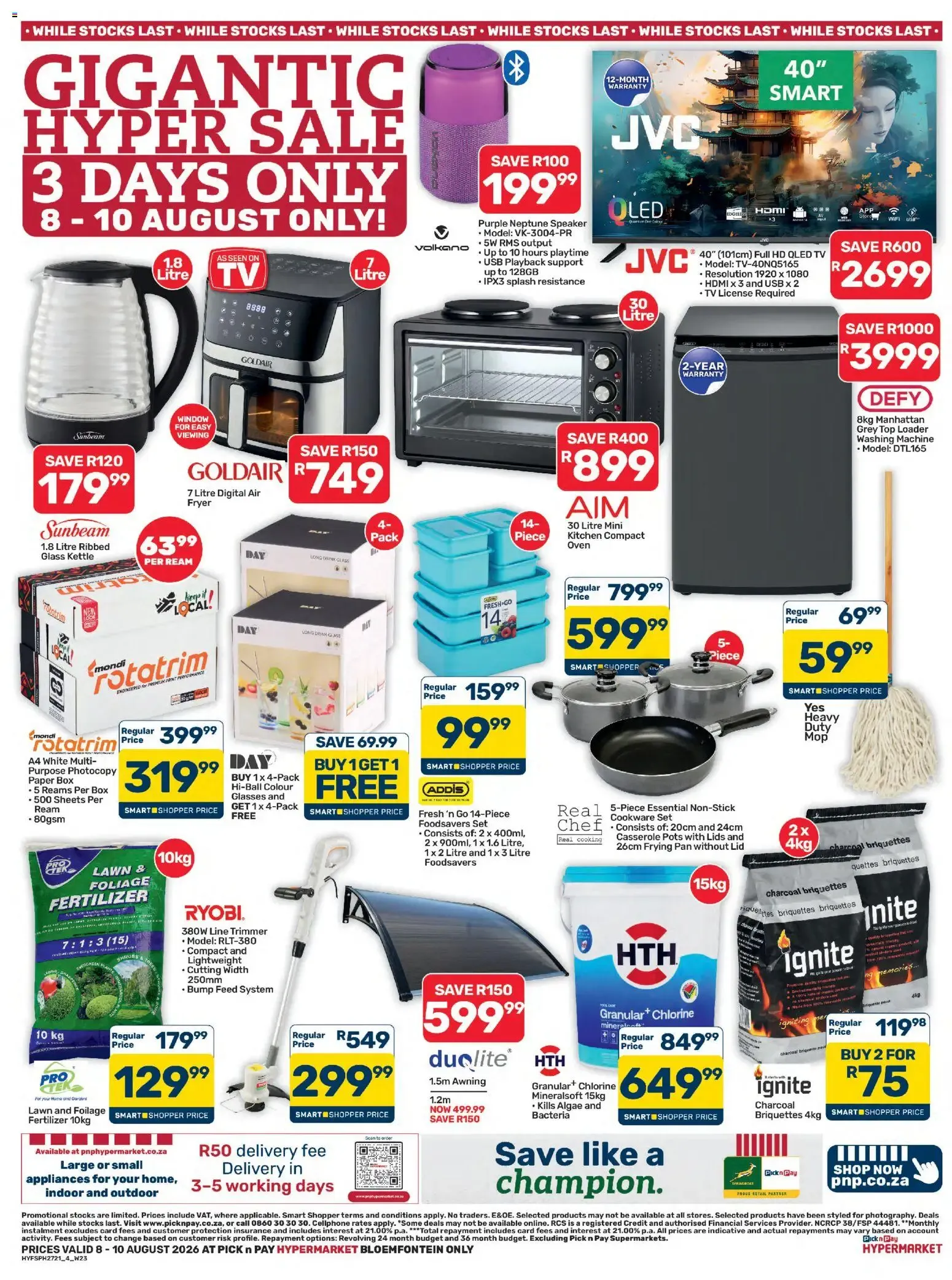 Pick n Pay Free State - Hypermarket Gigantic Sale Specials (08/08/2026 - 10/08/2026) Online from 8 August to 10 August 2026 - Catalogue Page 4