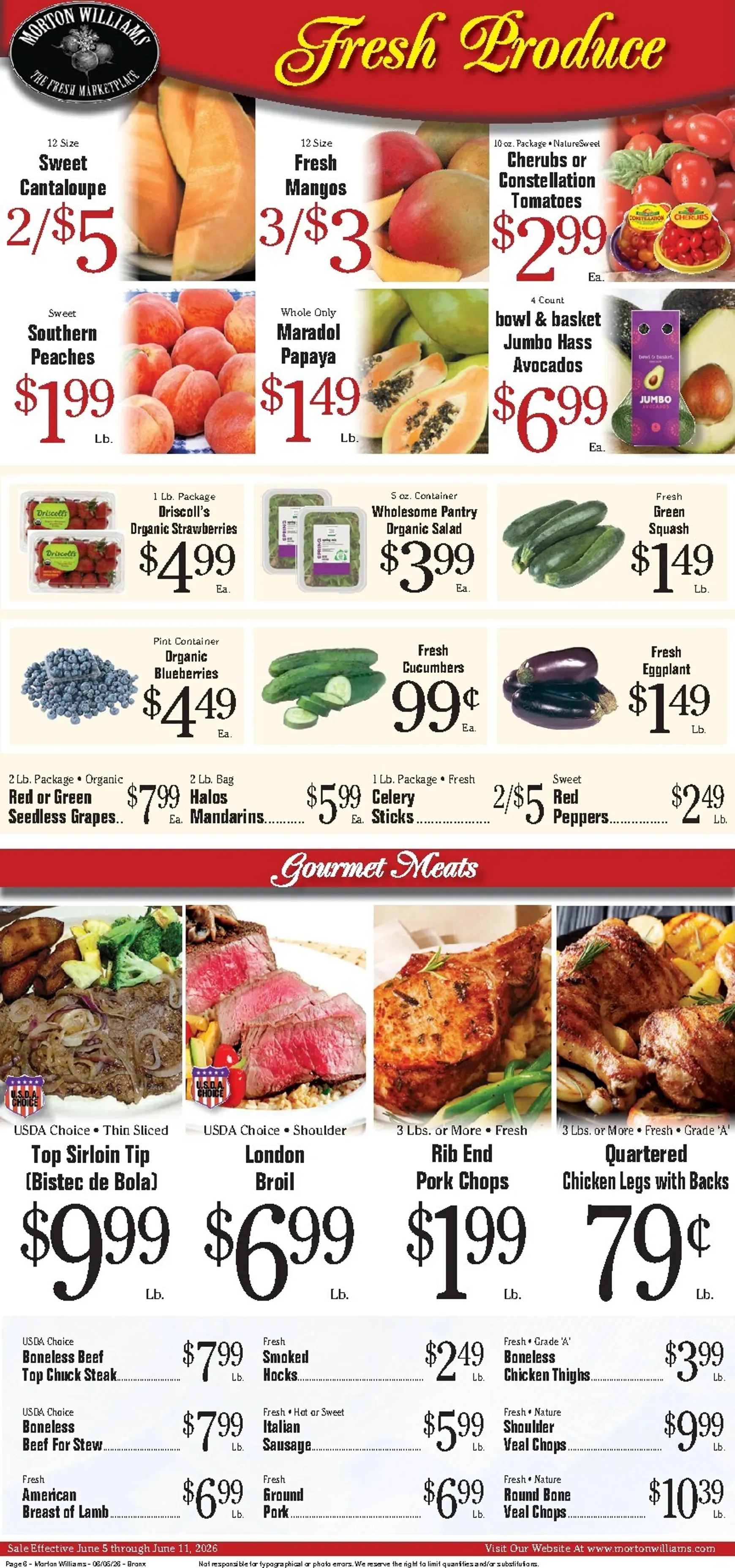 Weekly ad Current Morton Williams - Bronx leaflet valid from Friday 06/05/2026 to Thursday 06/11/2026 from June 5 to June 11 2026 - Page 6