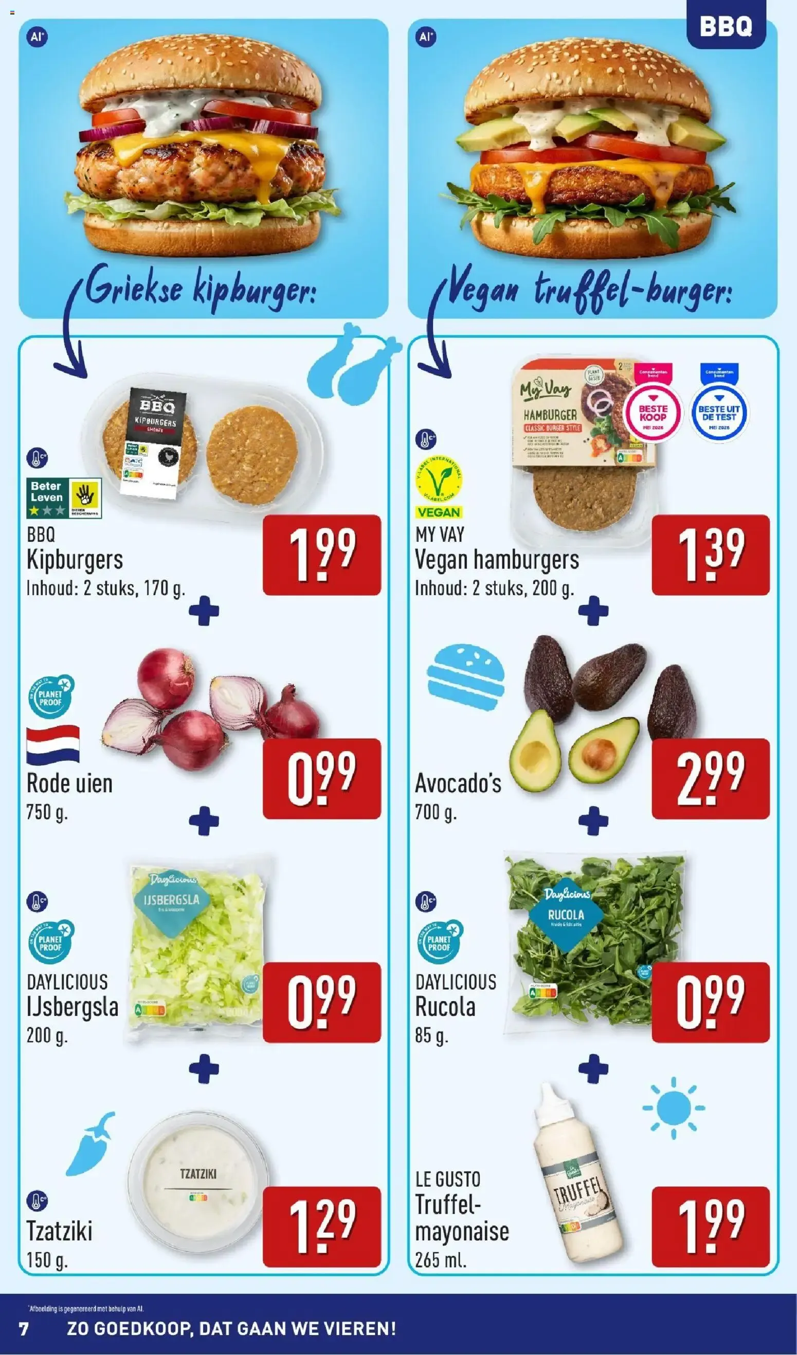 Aldi: ¡Qué Barato, Vamos a Celebrar! Boordevol Zomerse Inspiratie para BBQ van 3 augustus tot 9 augustus 2026 - Folder pagina 7