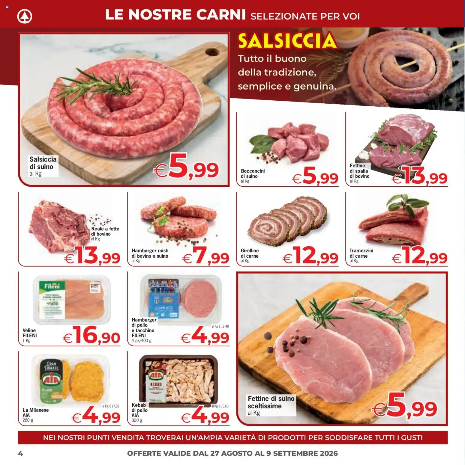 Despar Eurospar - Sconti Grandi Marche da 27 agosto a 9 settembre di 2026 - Pagina del volantino 4