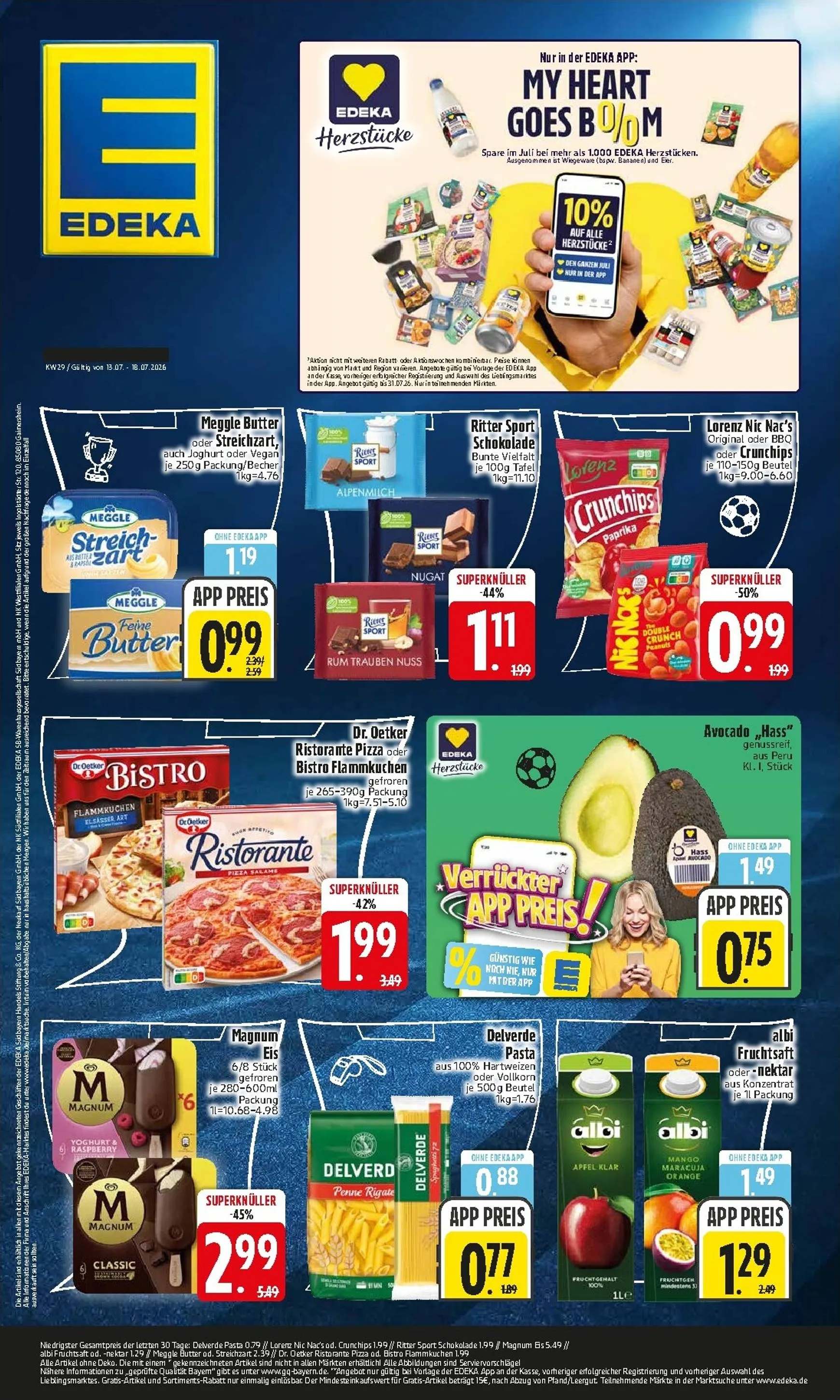 Edeka Prospekt – von Sonntag 12.07.2026 bis Samstag 18.07.2026 von 13. Juli bis 18. Juli 2026 - Prospekt seite 1