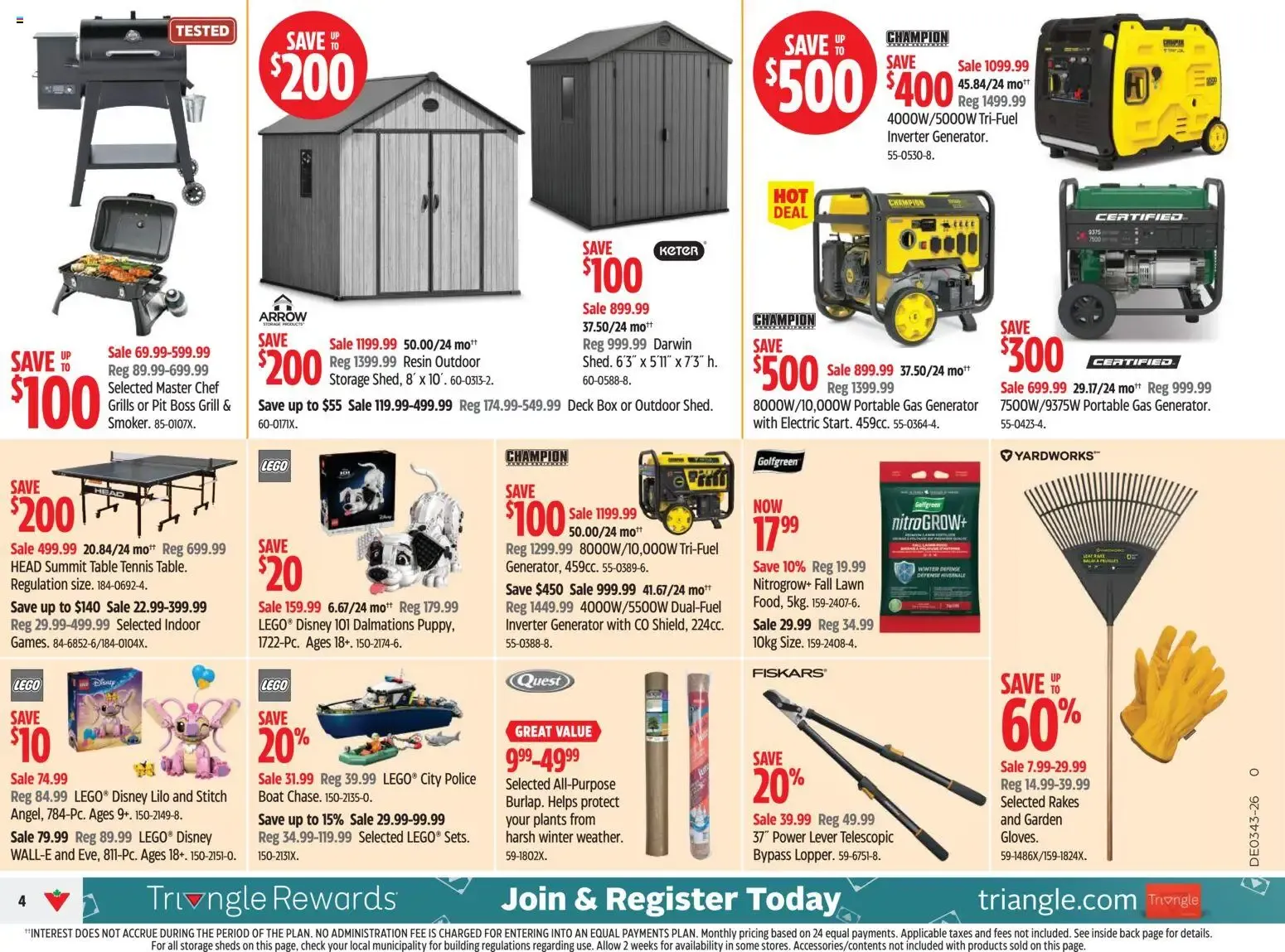 Canadian Tire Canada's Fall Store Deals from October 22 to October 28 2026 - flyer page 4