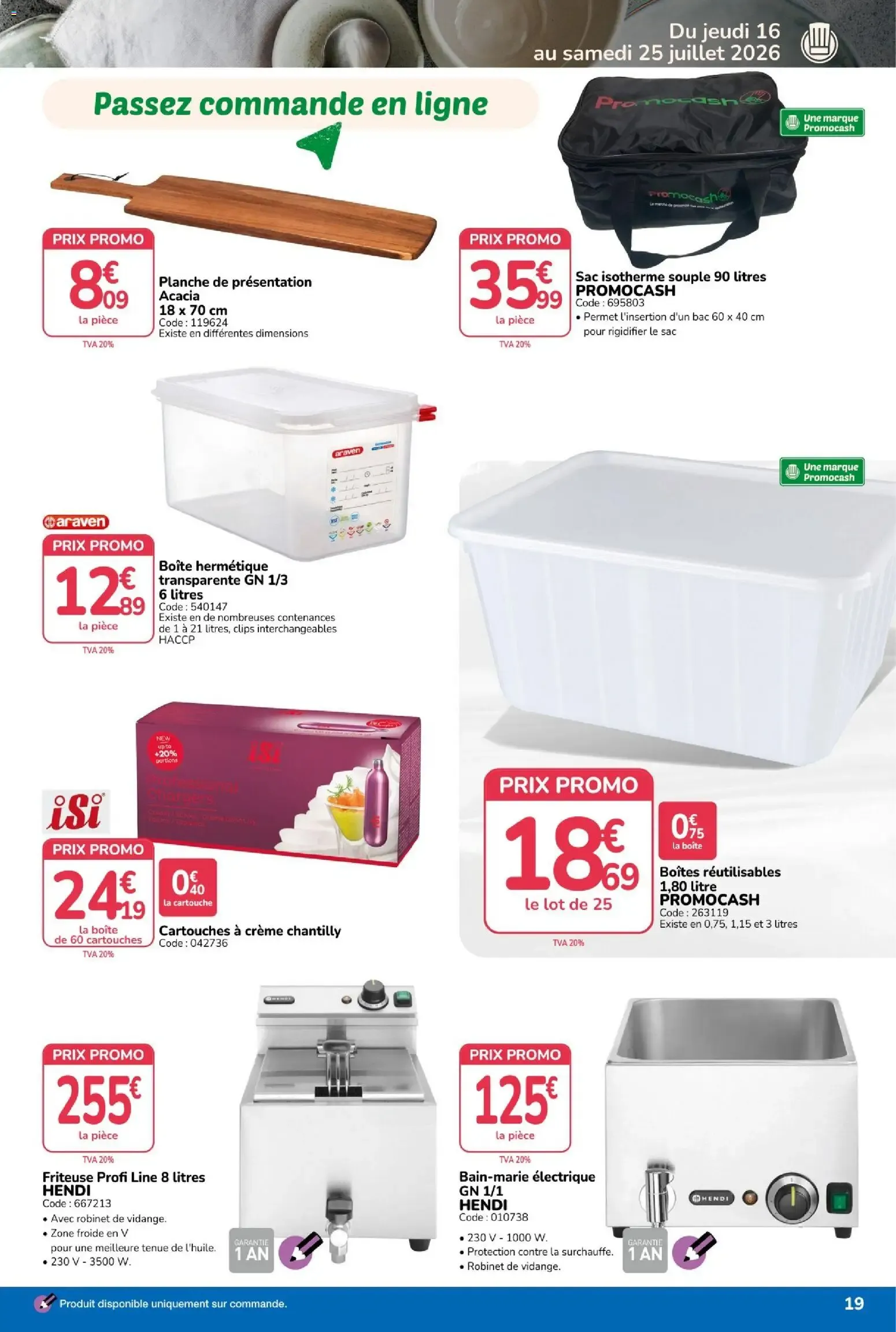 Promocash - Rendez-vous Promos du 16 juillet au 25 juillet 2026 - Catalogue page 19