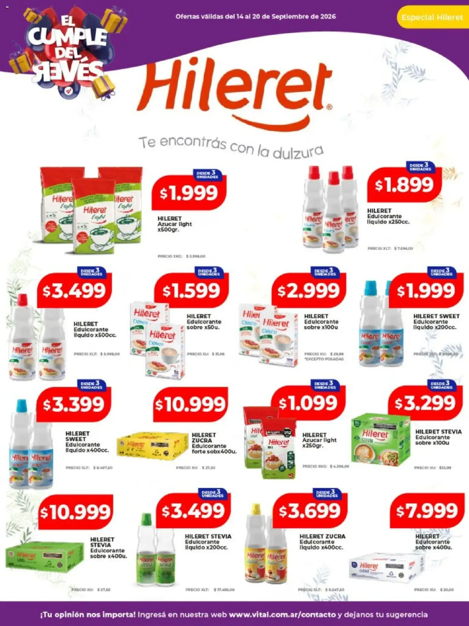 Ofertas de Vital - Ofertas || del 14/09/2026 - 20/09/2026 || Catálogo 14 de septiembre al 20 de septiembre 2026 - Página 21 del catálogo