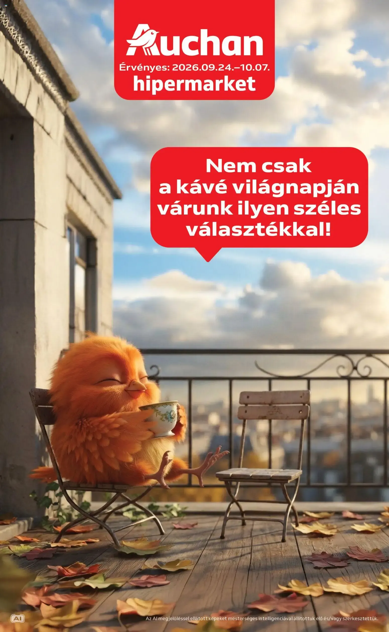 Katalógus Auchan Kávé ajánlatok - 2026.09.24. -tól/töl > akció, lapozható szórólap 🛍️ szeptember 24.-tól október 7.-ig 2026. - Oldal 1