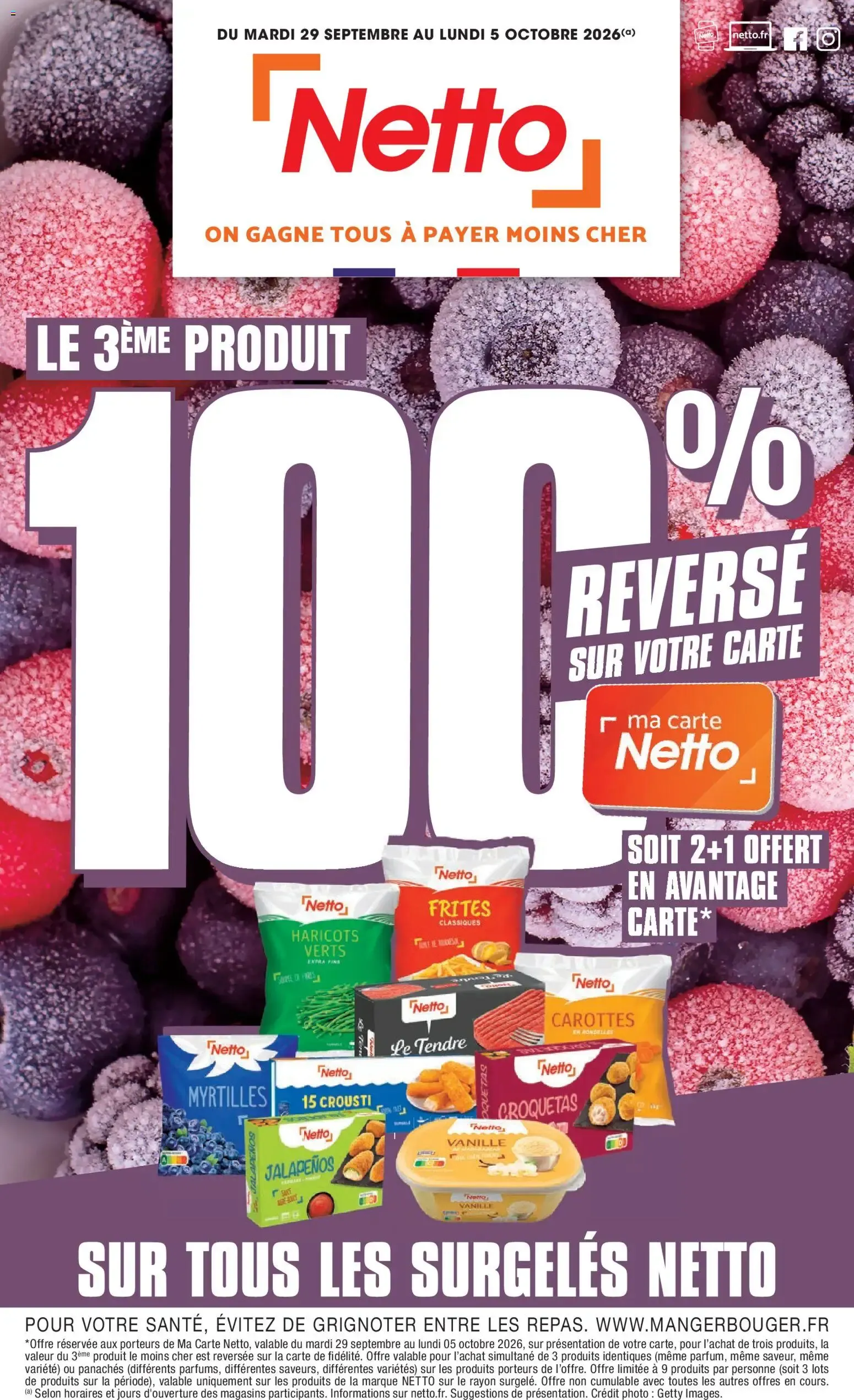 Netto catalogue à partir du 29/09/2026 - promo en ligne du 29 septembre au 5 octobre 2026 - Catalogue page 1