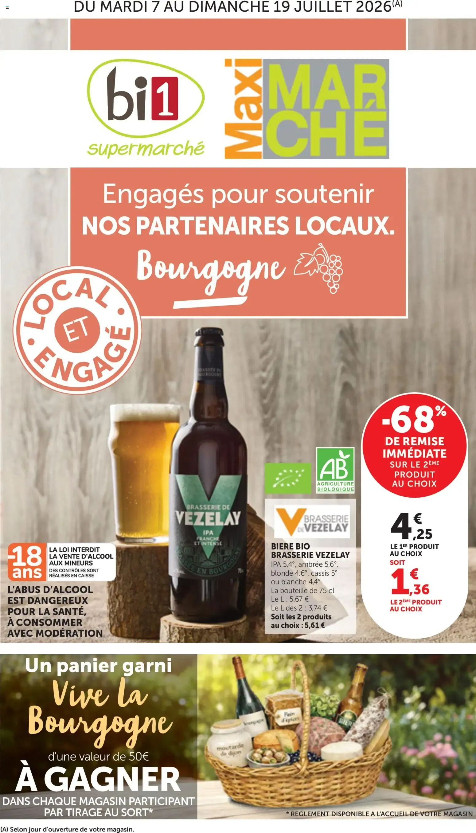 bi1 Local Engagé à partir du 07/07/2026 - promo en ligne du 7 juillet au 19 juillet 2026 - Catalogue page 1