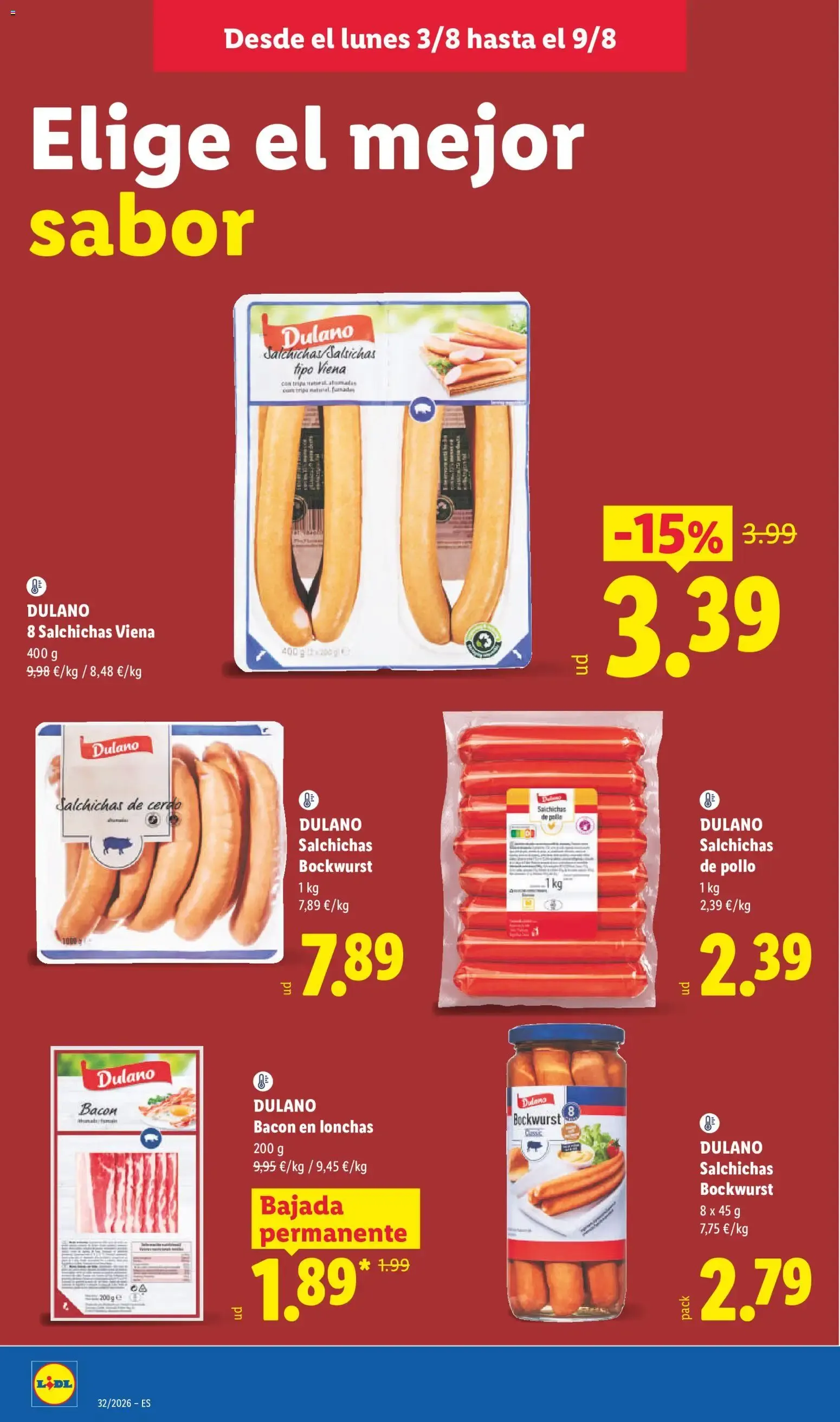 Catálogo de Lidl folleto del 03/08/2026 | Ofertas 3 de agosto al 9 de agosto 2026 - Página 18