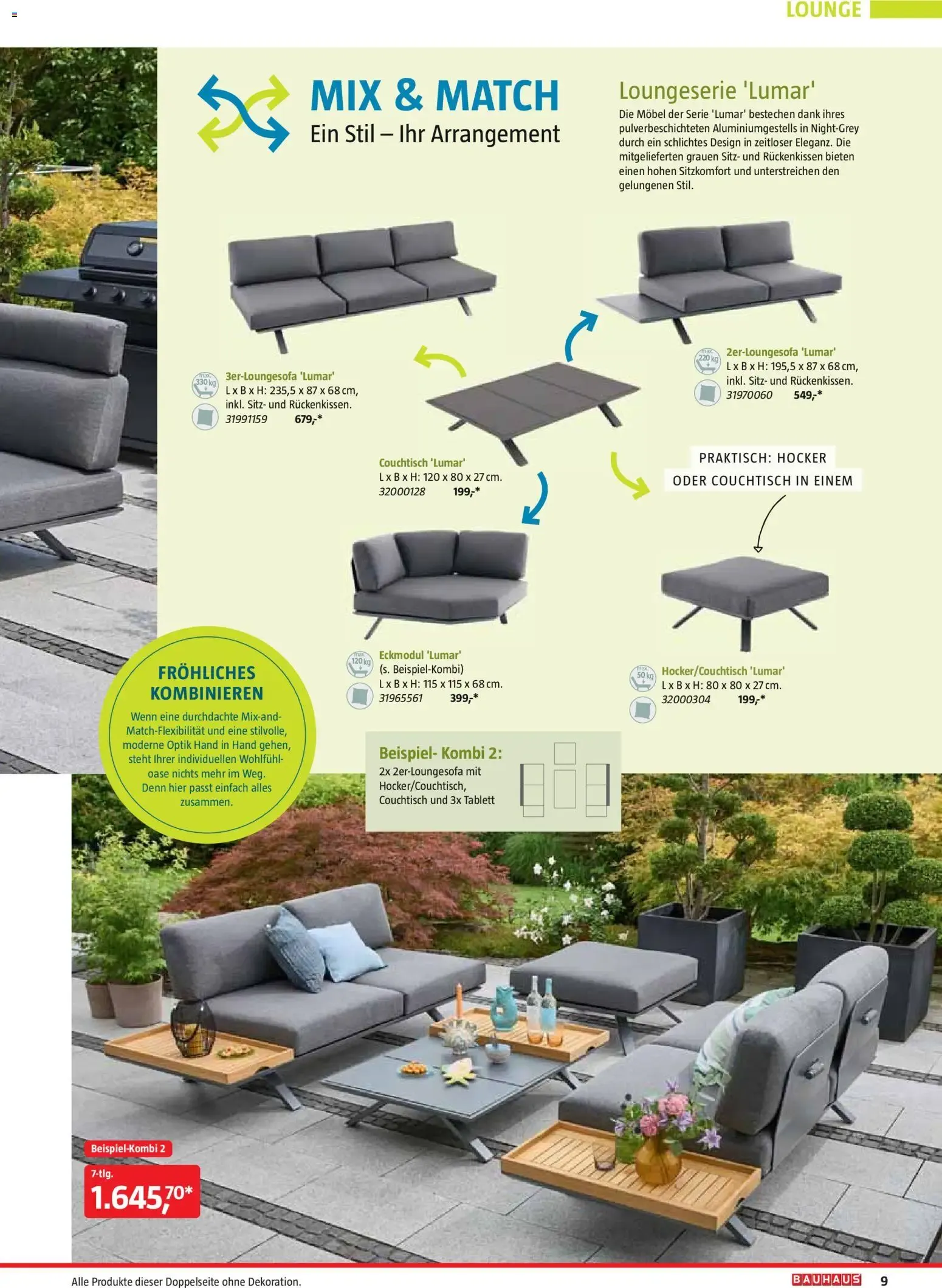 Bauhaus Freizeit im Garten von 01.05.2026 - Aktuelle Angebote von 1. Mai bis 30. Juni 2026 - Flugblätt seite 9