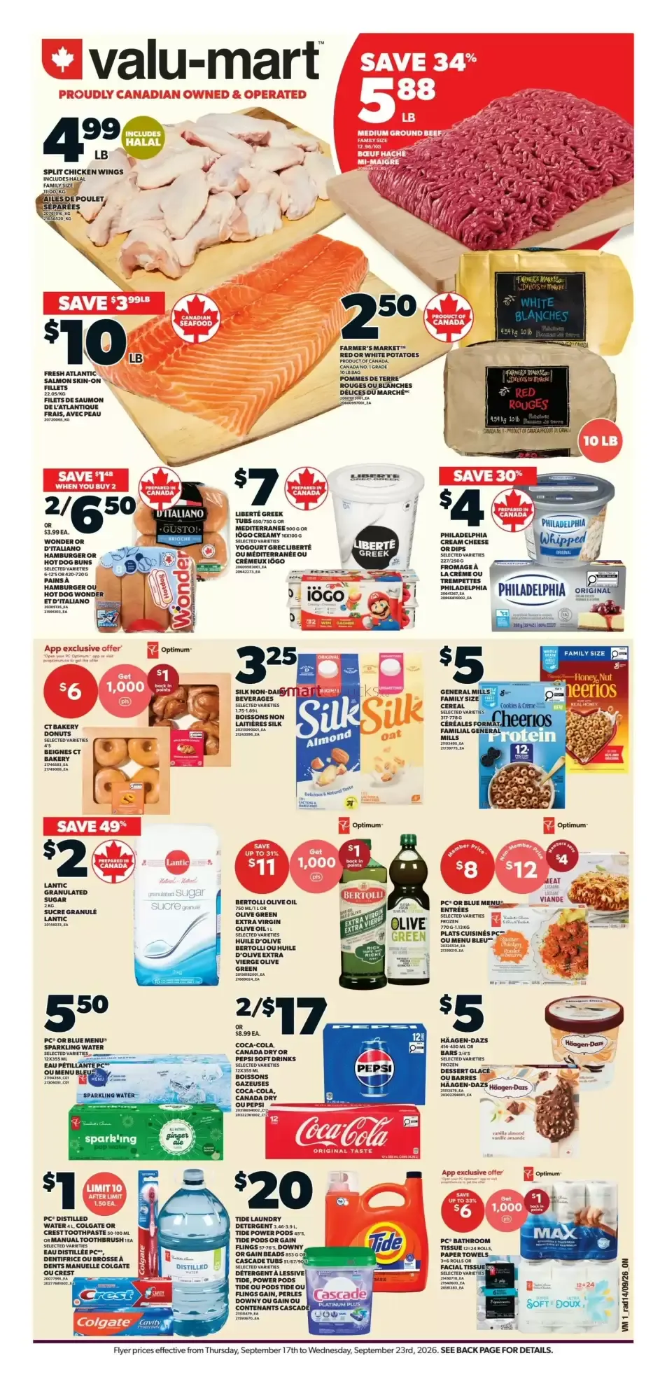 Valu-mart flyer week 38 from September 17 to September 23 2026 - flyer page 1