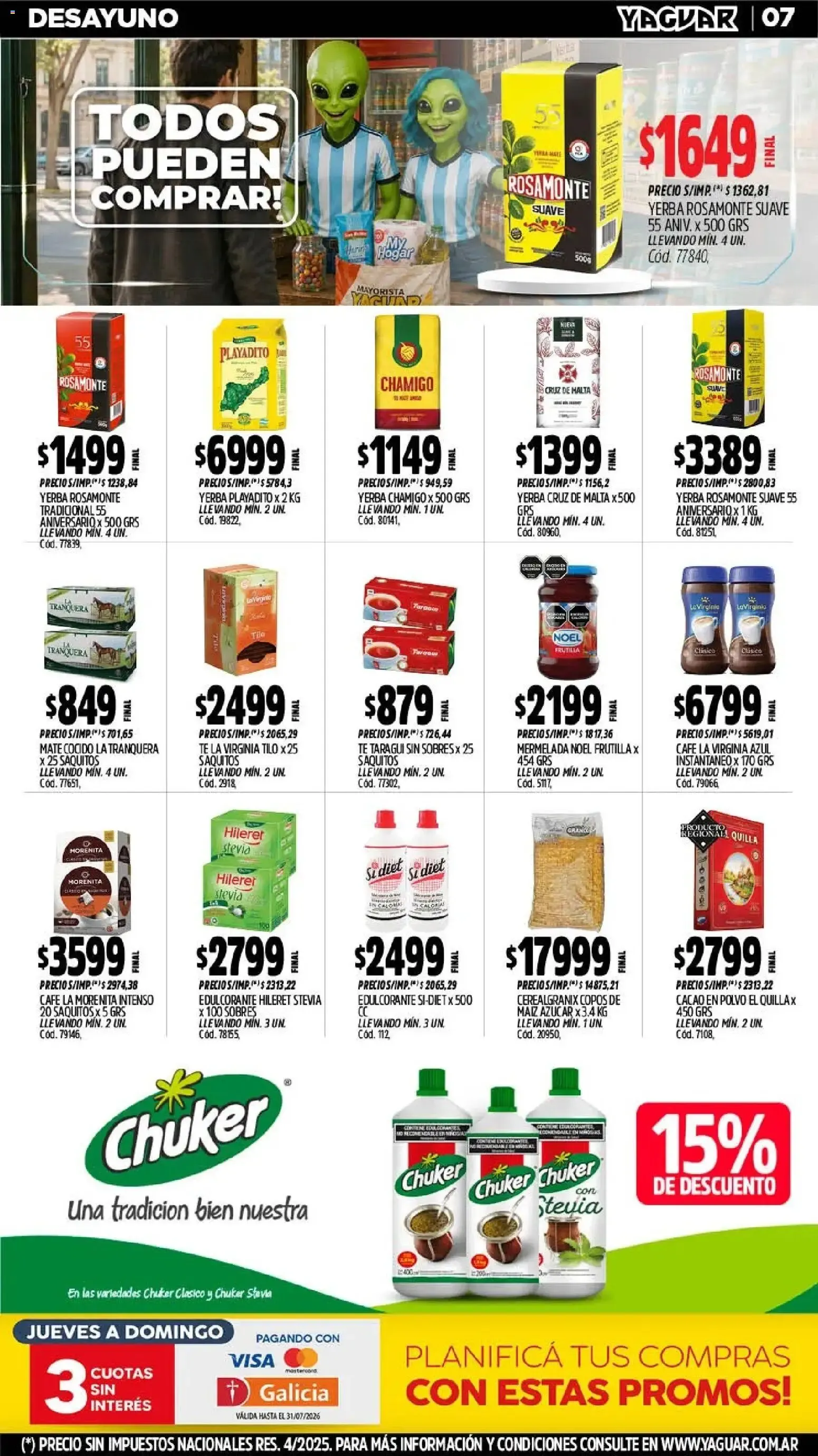 Ofertas de Yaguar - Precios de Otro Planeta - Oferta Semanal Santa Fé del 06/07/2026 - 12/07/2026 6 de julio al 12 de julio 2026 - Página 9 del catálogo