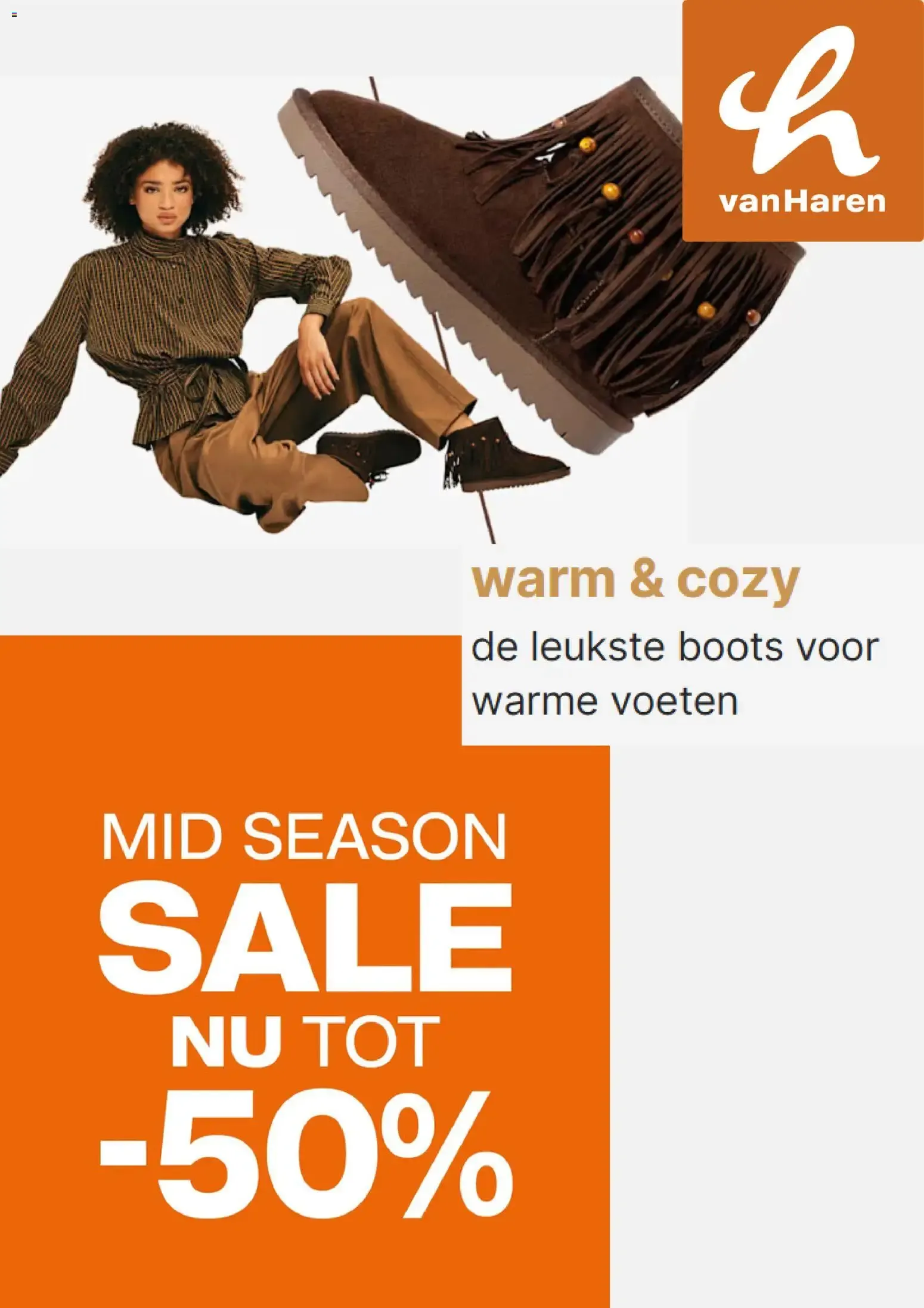 Van Haren: Mid Season Sale - Warm & Cozy Boots van 27 oktober tot 27 november 2026 - Folder pagina 1
