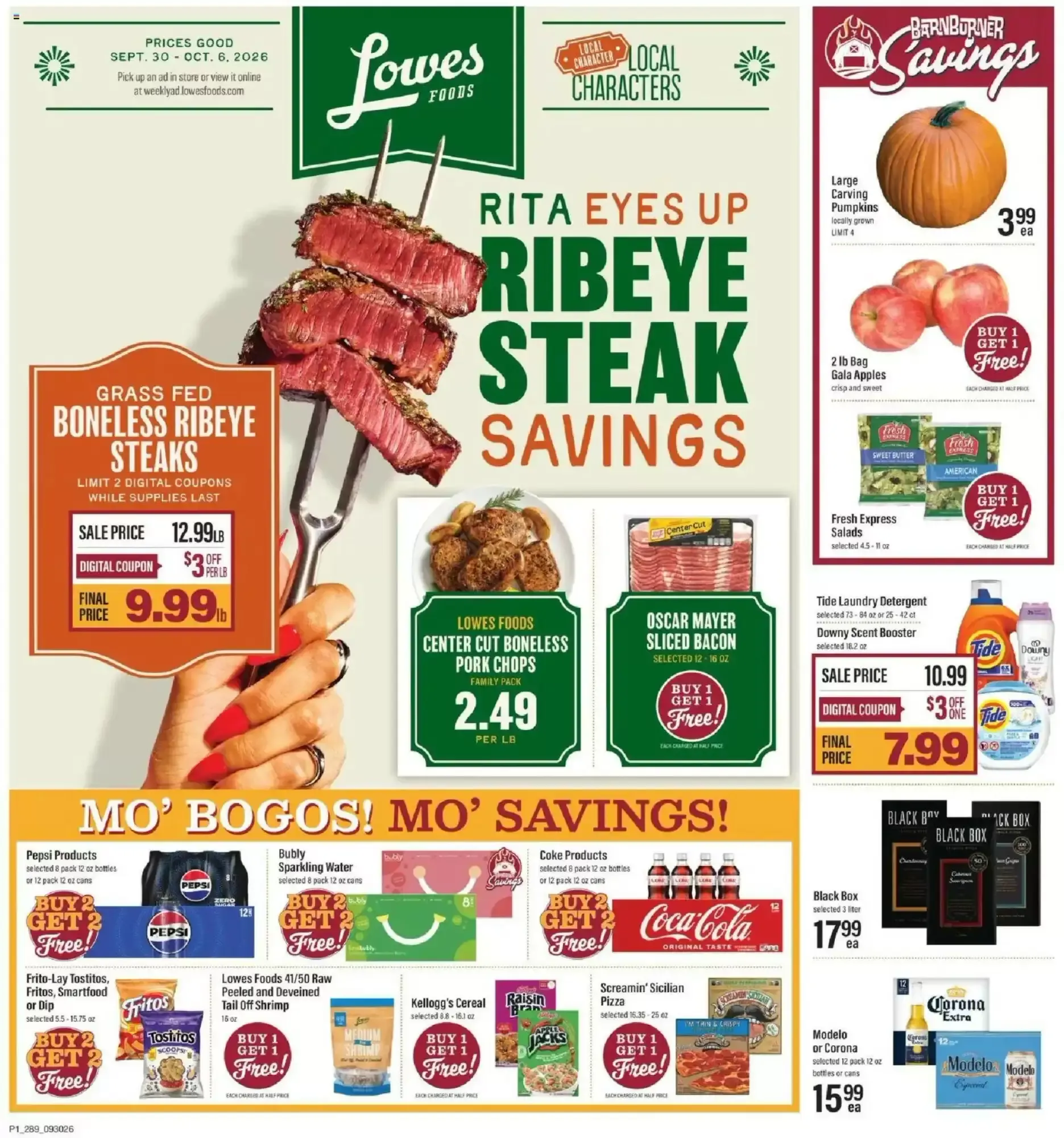 Lowes Foods weekly ad week 40