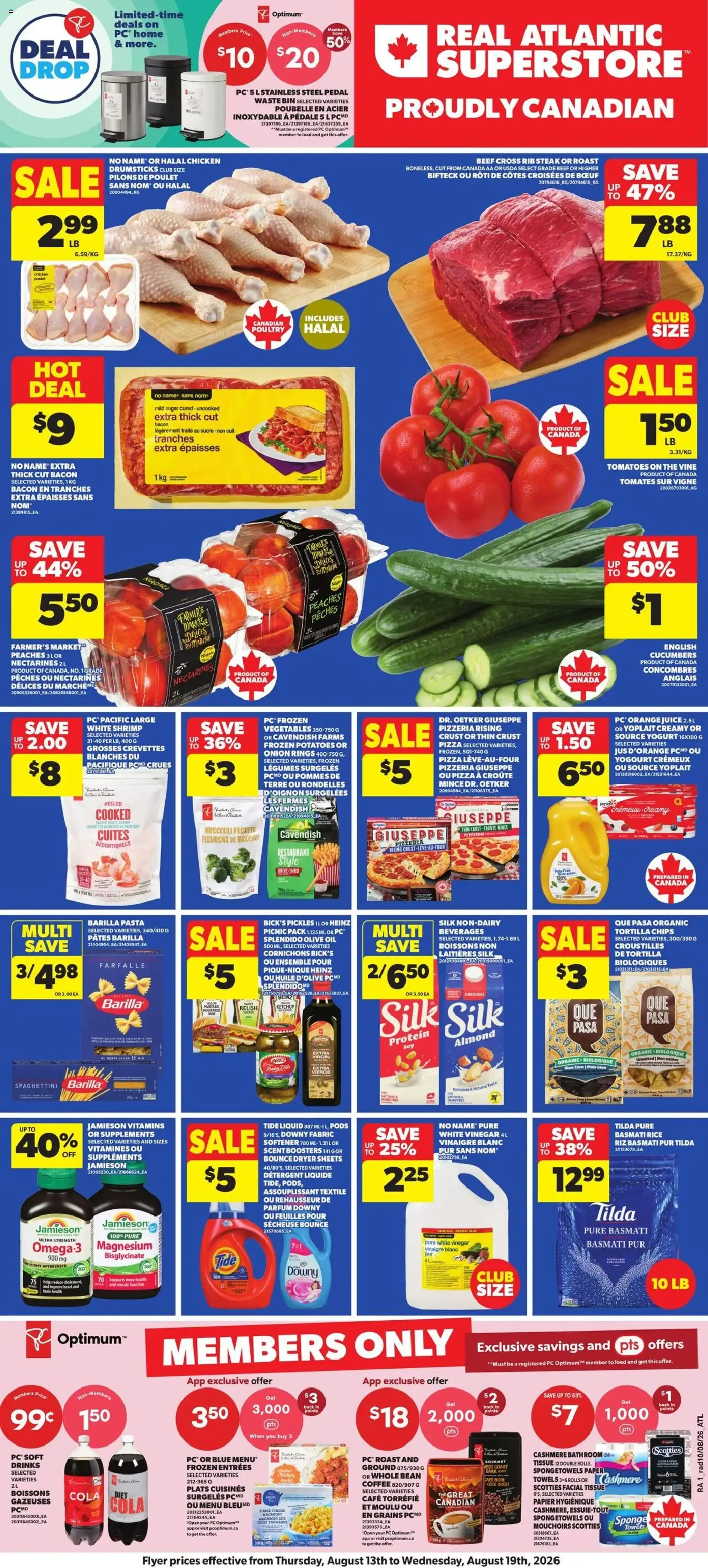 Atlantic Superstore weekly flyer / circulaire from Aug 13, 2026 > weekly specials & deals