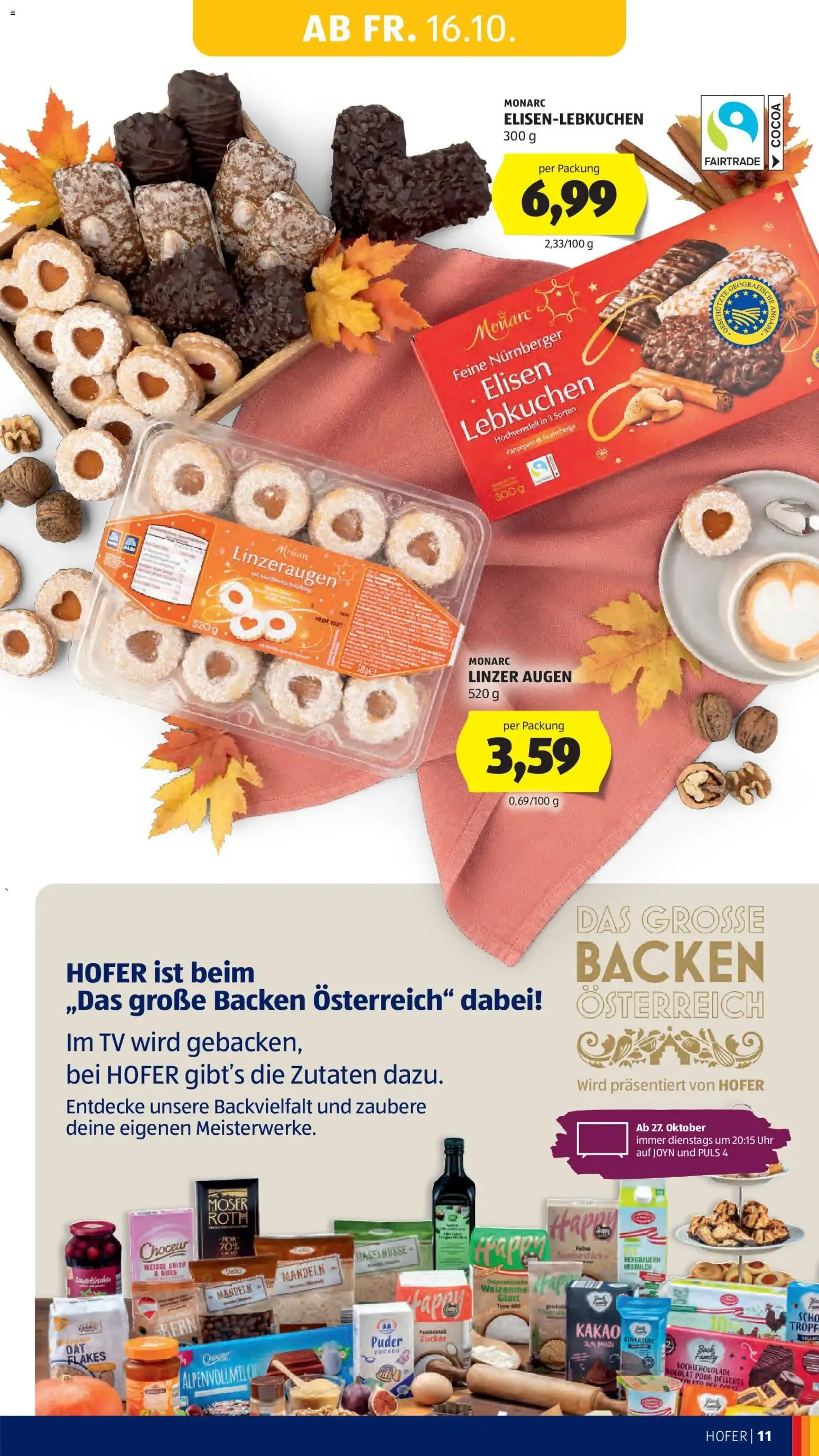 Hofer Flugblatt ab 16.10.2026 - Angebote, Aktionen von 16. Oktober bis 31. Oktober 2026 - Flugblätt seite 19
