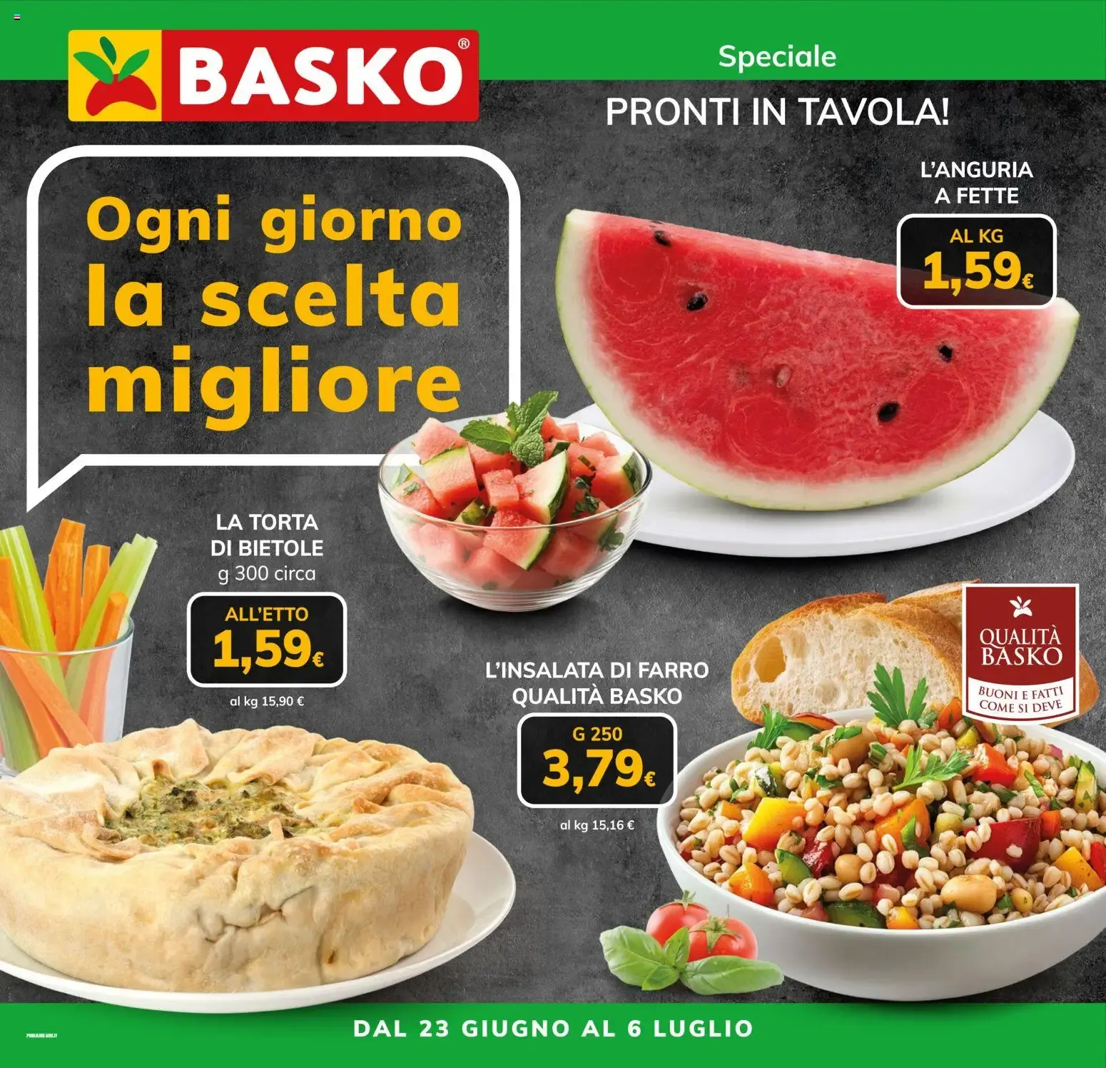 Nuovo Basko volantino Pronti in tavola dal 23/06/2026 > offerte anteprima 🛍️