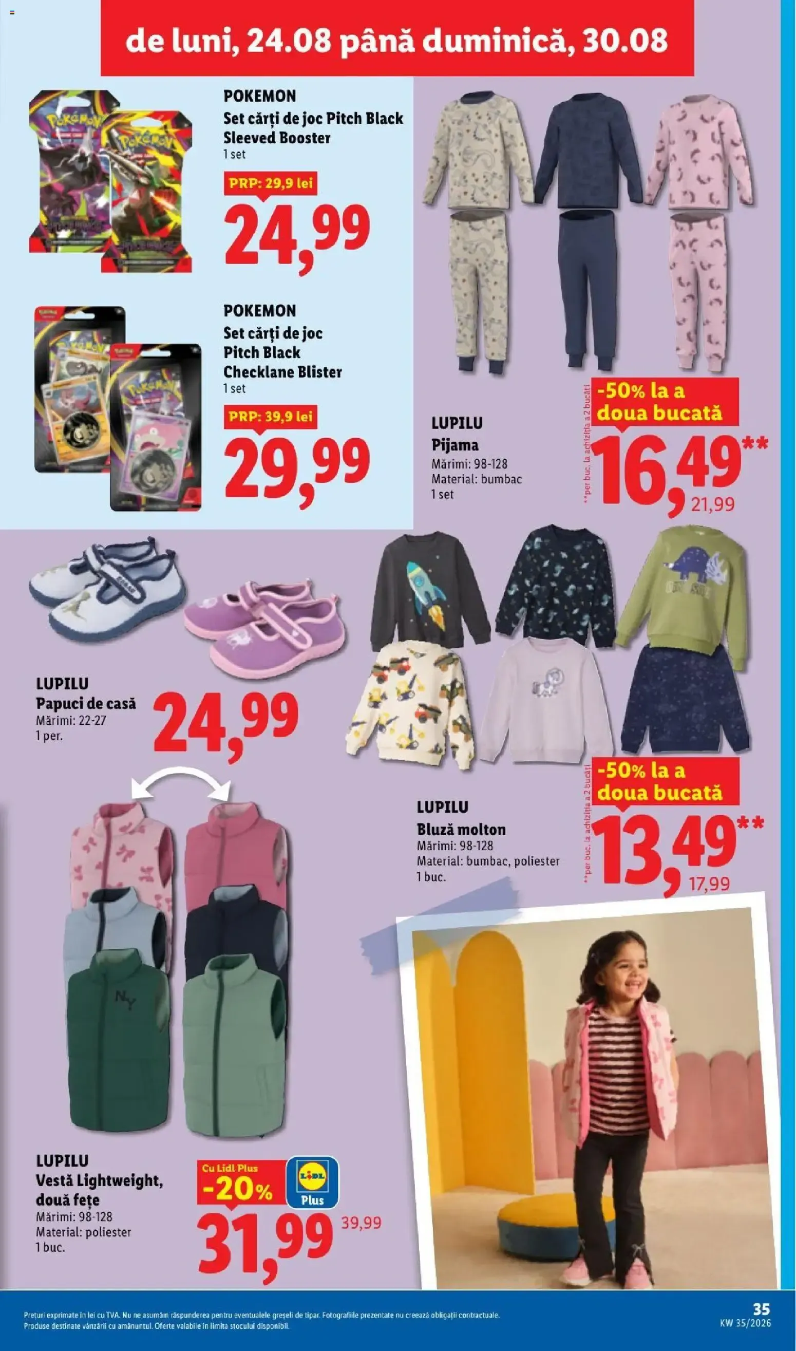 Catalog LIDL: Ieftin și înainte, și după ziua de salariu (Ofertas del 24 al 30 de agosto de 2026) de la 24 august până la 30 august 2026 - Revista Pagina 35