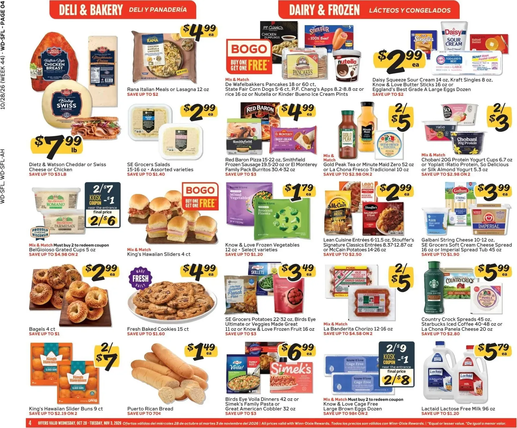 Weekly ad Current Winn-Dixie leaflet valid from Wednesday 10/28/2026 to Tuesday 11/03/2026 from October 28 to November 3 2026 - Page 4