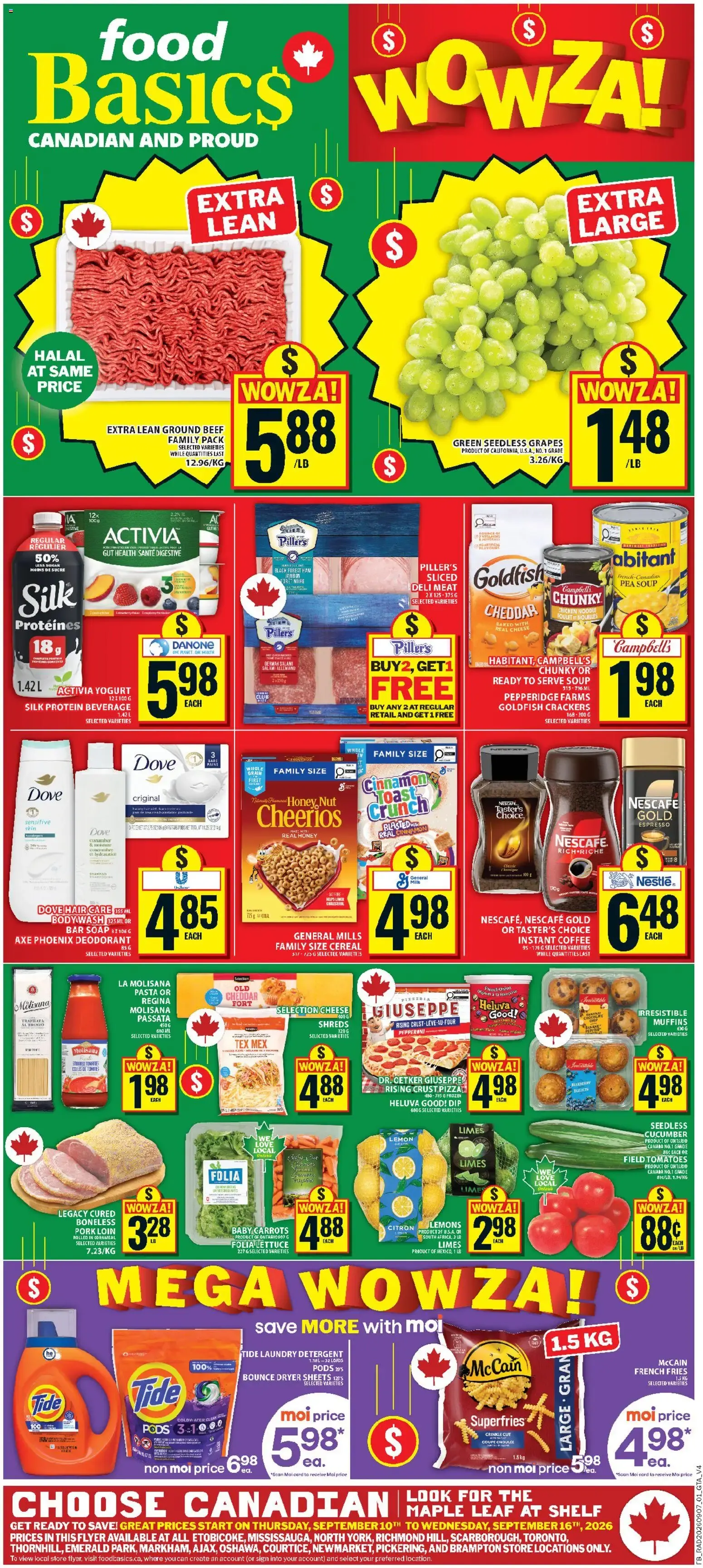 Food Basics weekly flyer / circulaire from Sep 10, 2026 > weekly specials & deals from September 10 to September 16 2026 - flyer page 1