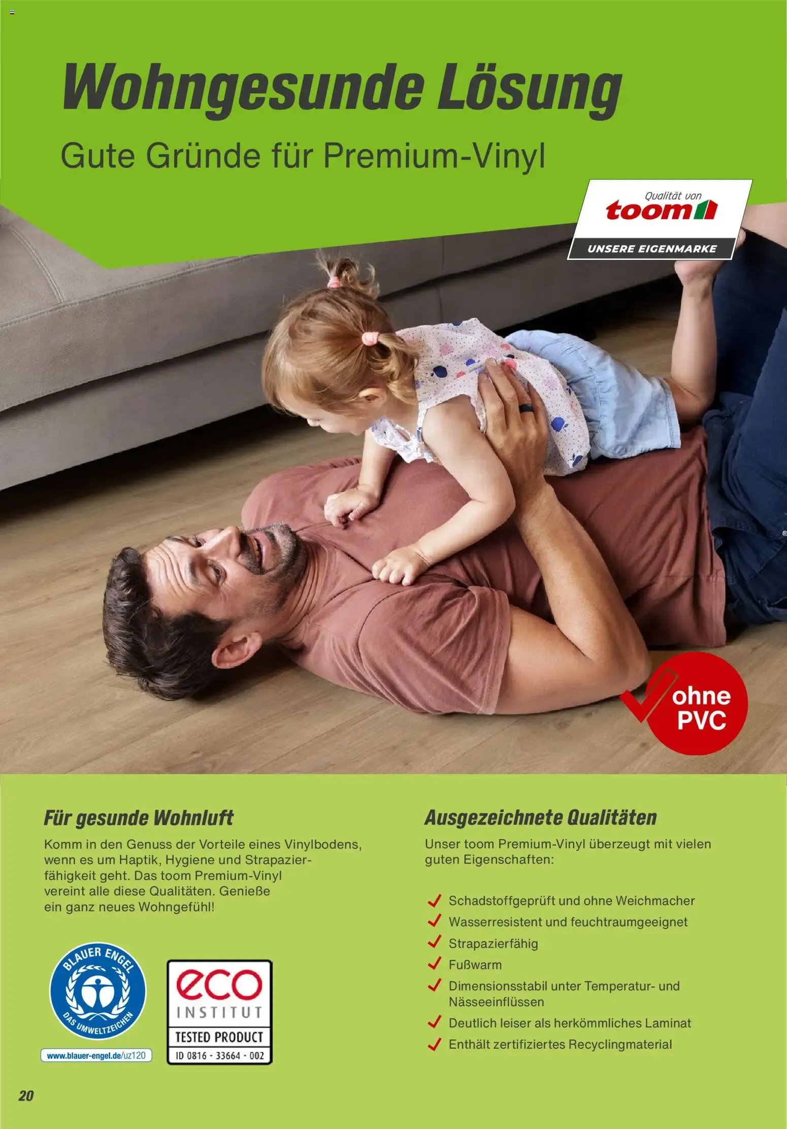 Toom Baumarkt Bodenbeläge & Zubehör (ab 01.01.2026) zum Blättern von 1. Januar bis 31. Dezember 2026 - Prospekt seite 20
