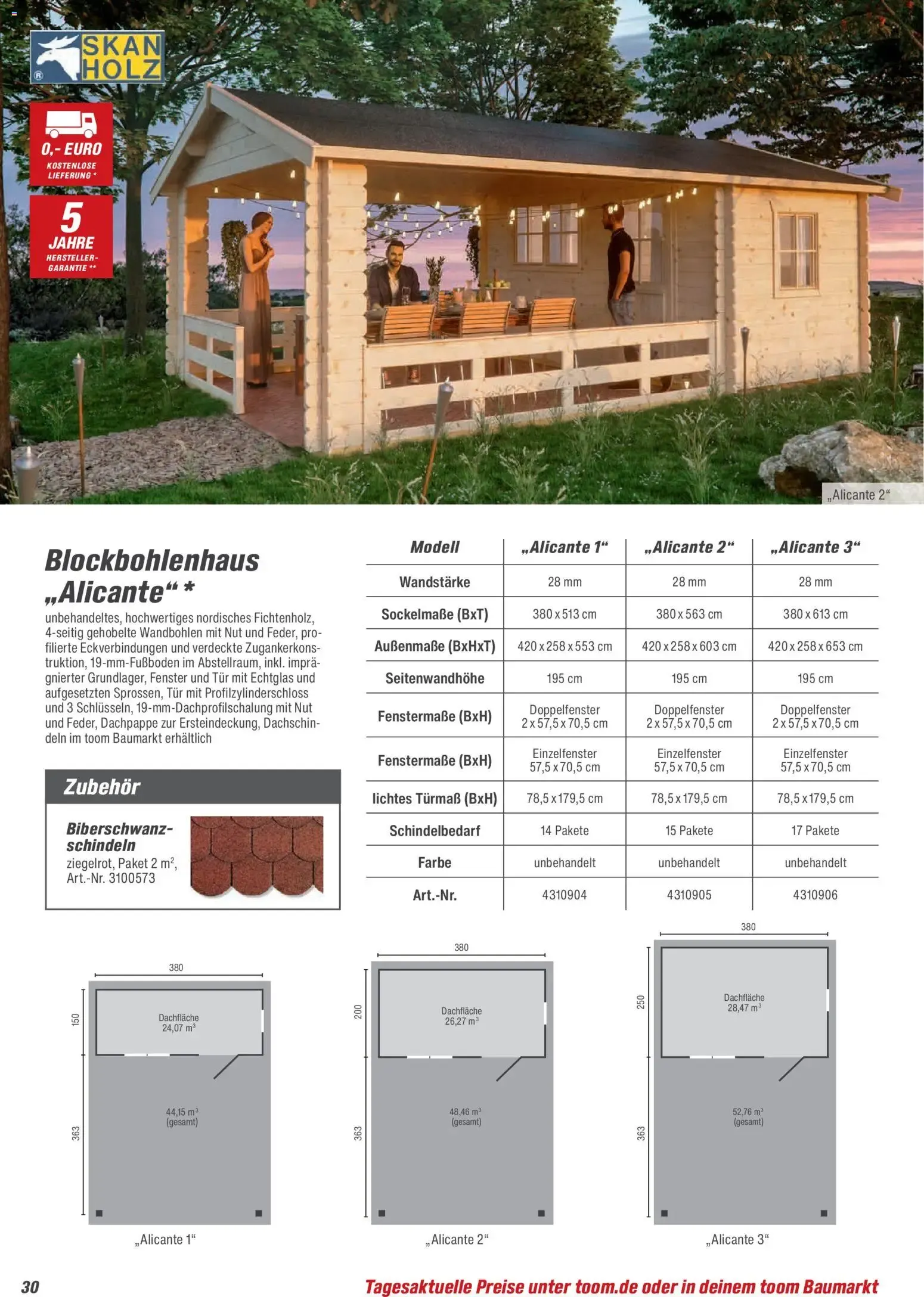 Toom Baumarkt Gartenhäuser & Carports 2026 (ab 20.02.2026) zum Blättern von 20. Februar bis 30. Juni 2026 - Prospekt seite 30