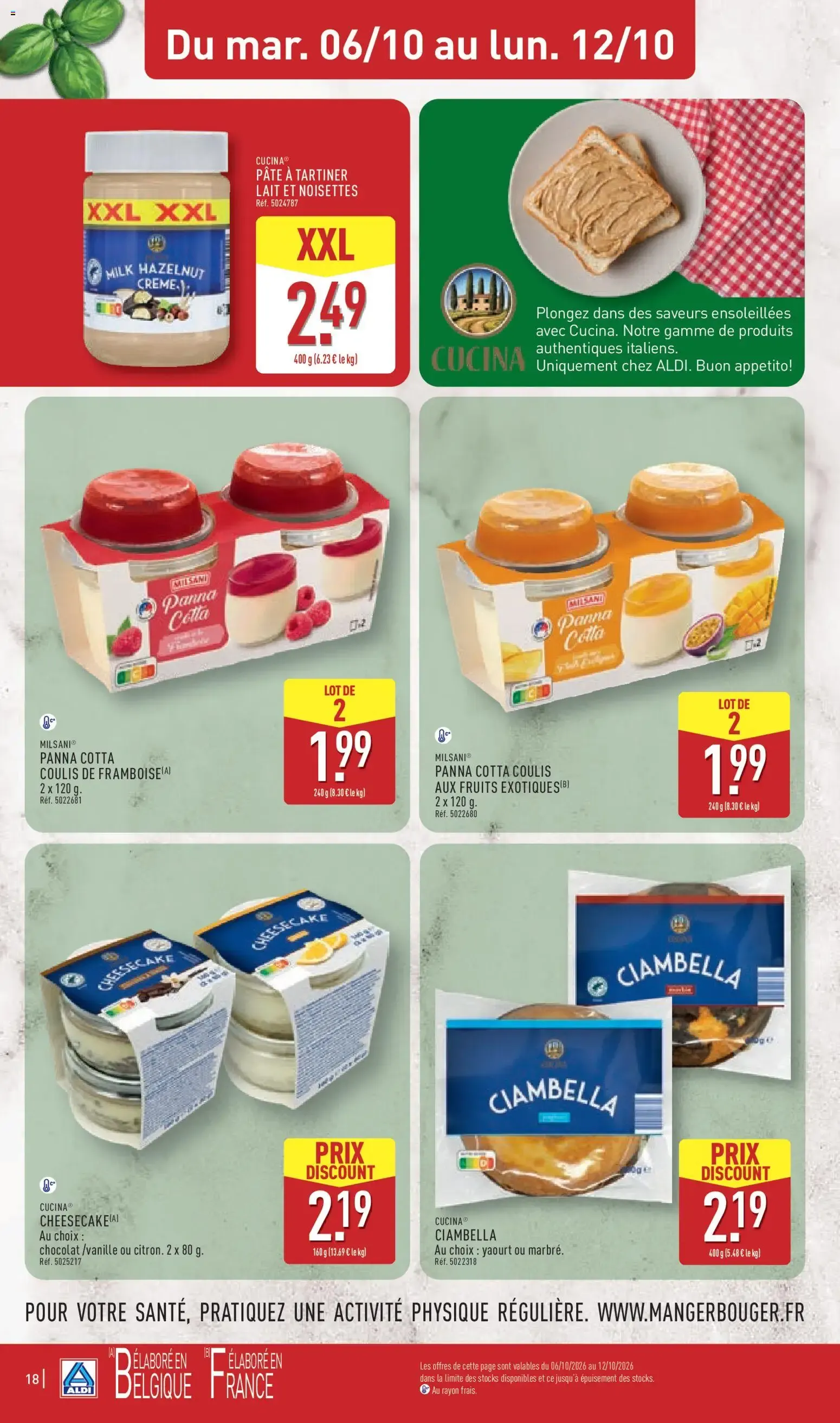 Aldi: Un savoureux voyage en Italie à prix discount du 6 octobre au 12 octobre 2026 - Catalogue page 20