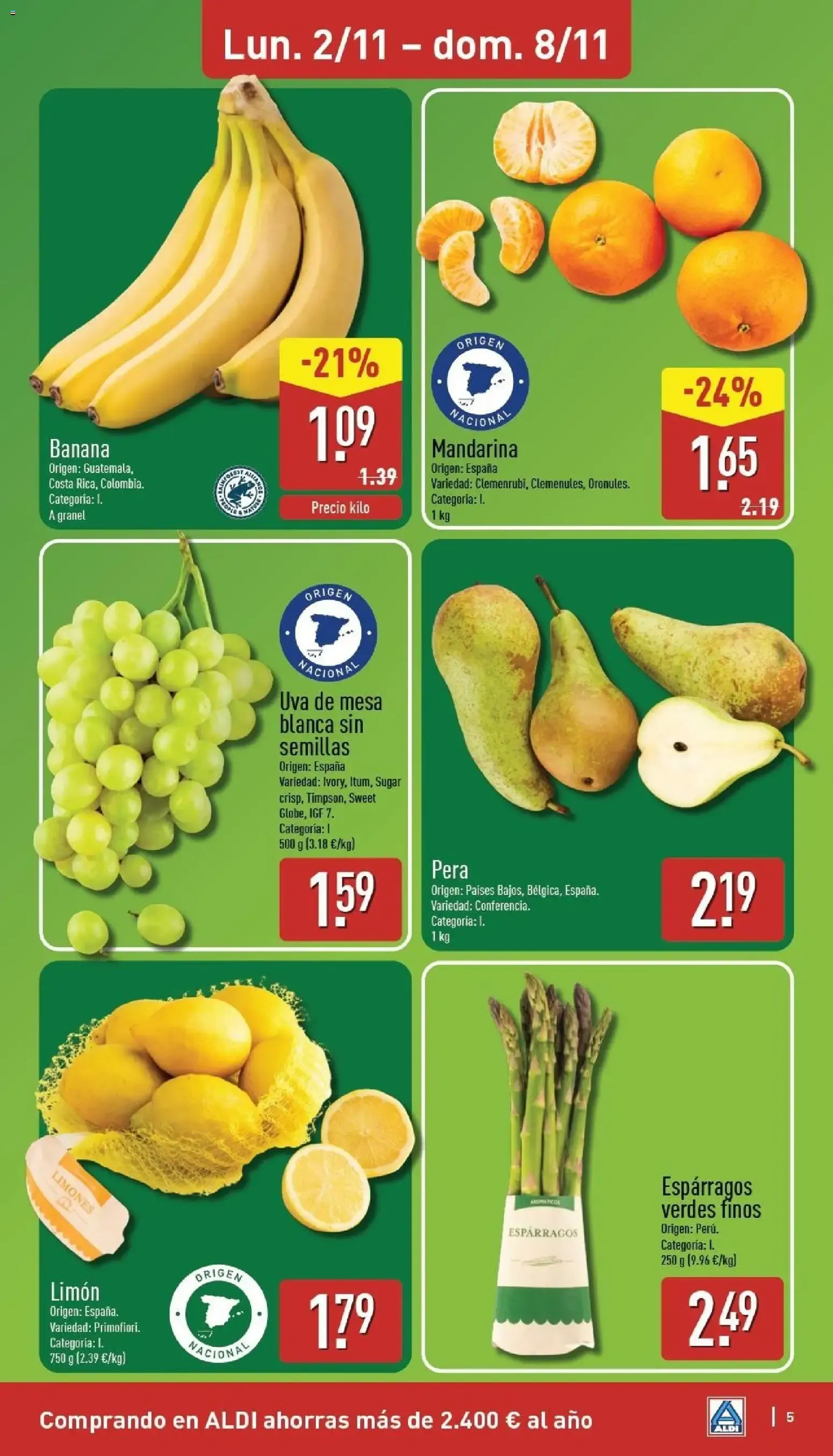 Catálogo de Aldi folleto Península del 02/11/2026 | Catálogo 2 de noviembre al 8 de noviembre 2026 - Página 5
